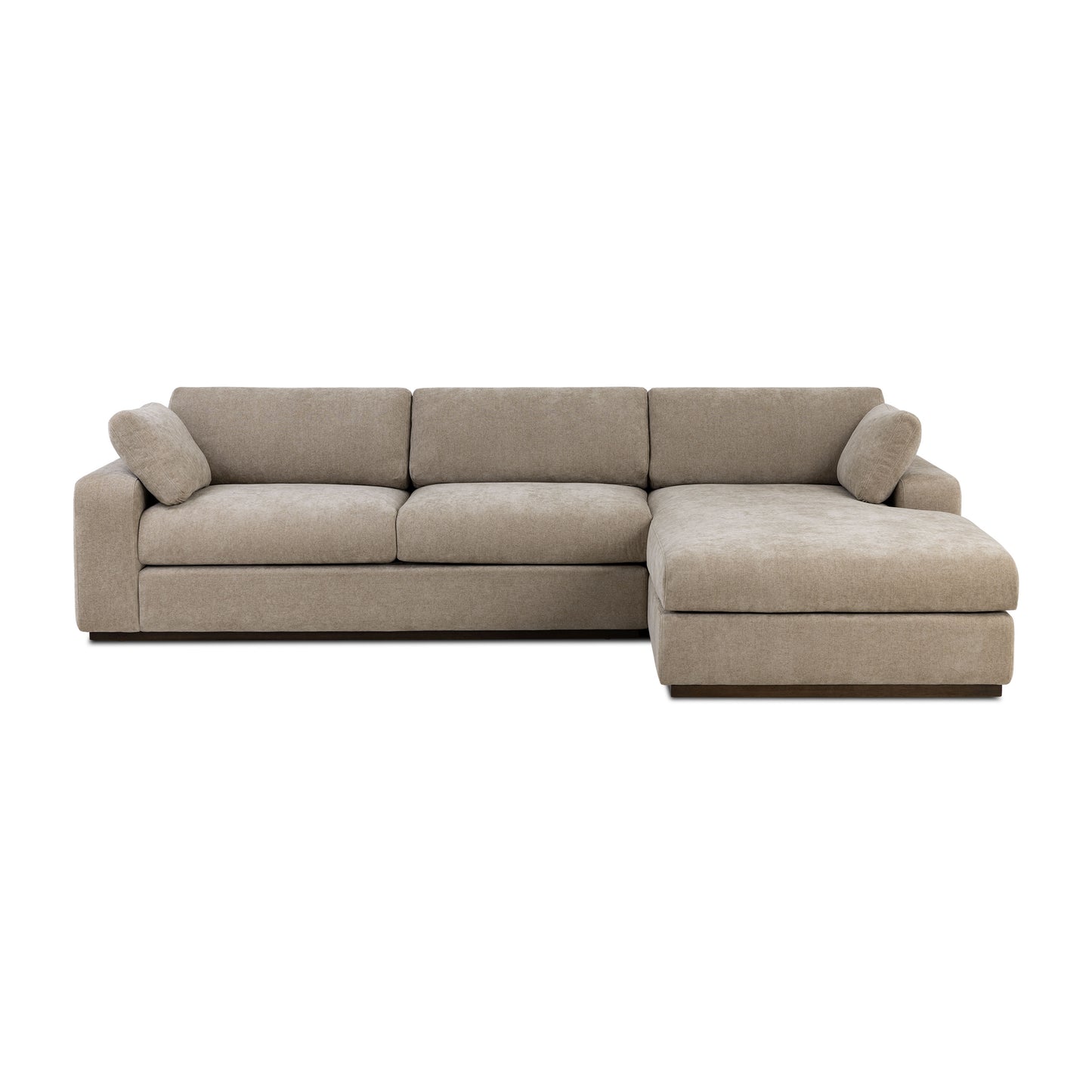 Malaga Right-Facing Sectional Sofa | Drift Brown