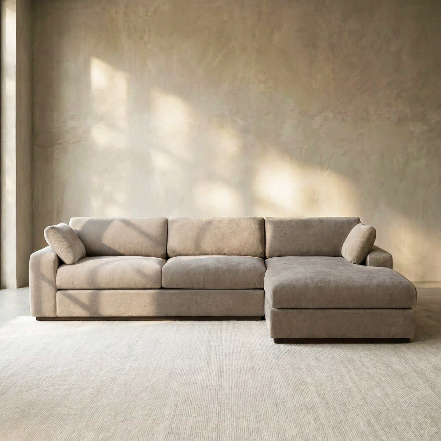 Malaga Right-Facing Sectional Sofa | Drift Brown