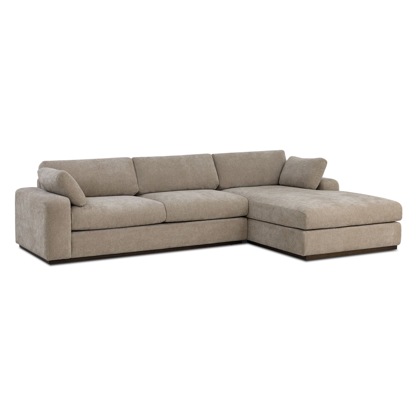 Malaga Right-Facing Sectional Sofa | Drift Brown