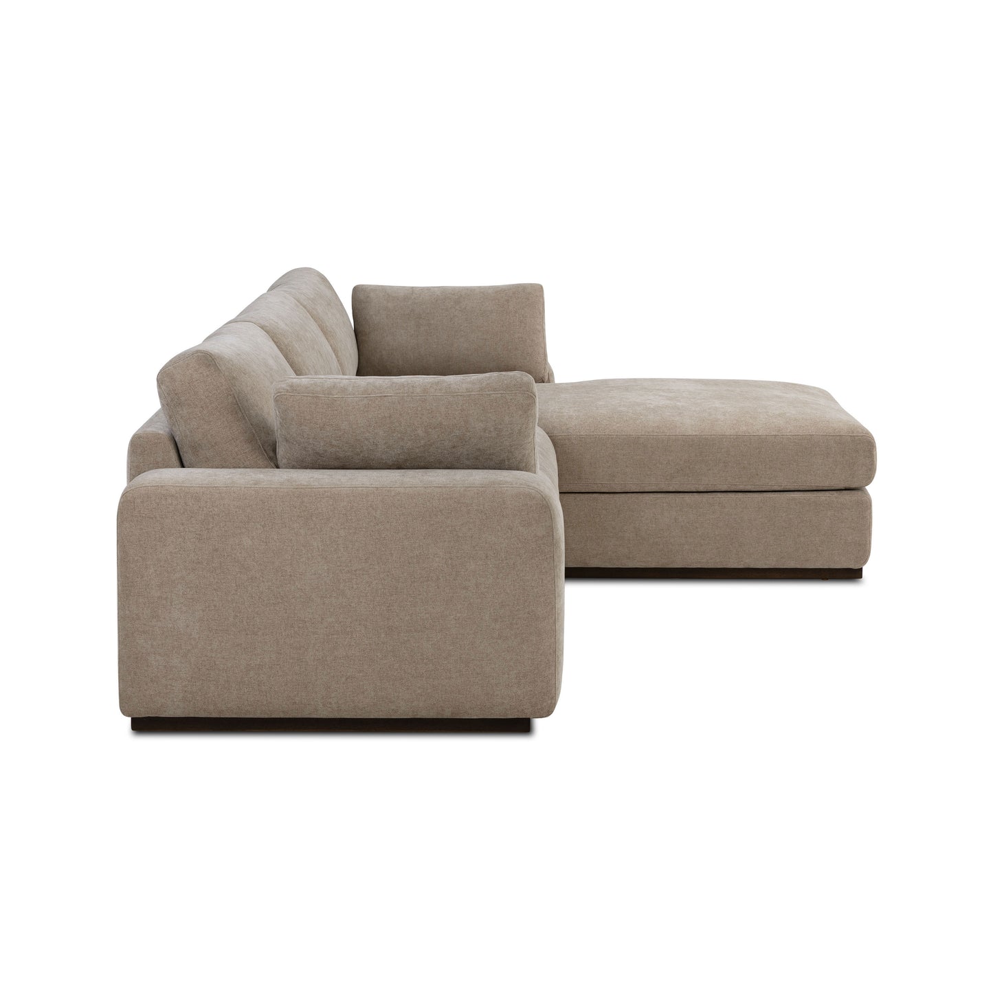 Malaga Right-Facing Sectional Sofa | Drift Brown