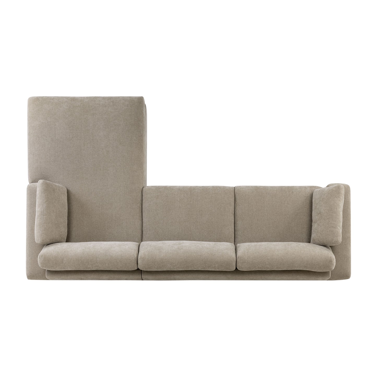Malaga Right-Facing Sectional Sofa | Drift Brown