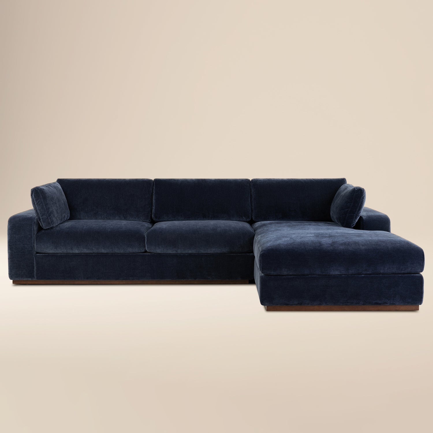 Malaga Right-Facing Sectional Sofa | Mystic Blue 