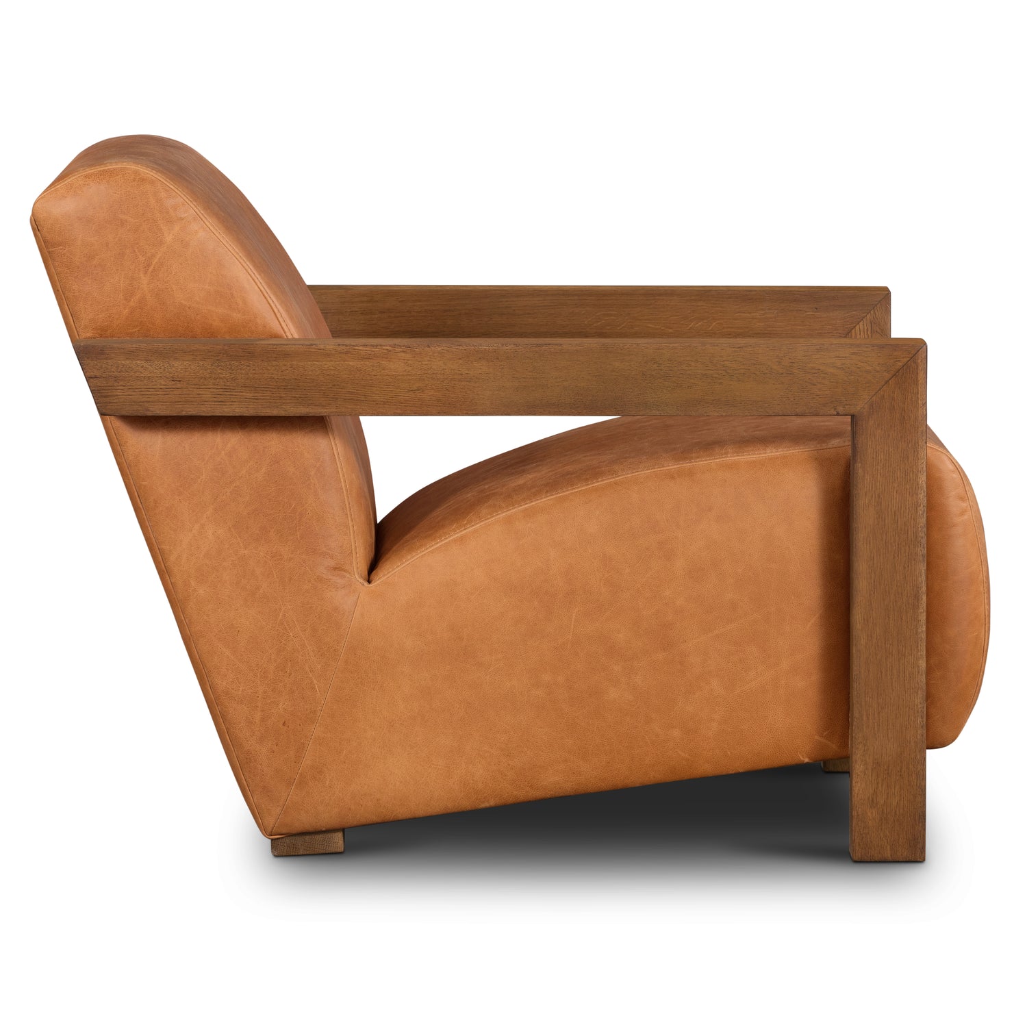 Giza Leather Lounge Chair | Cognac Tan | Set of 2 