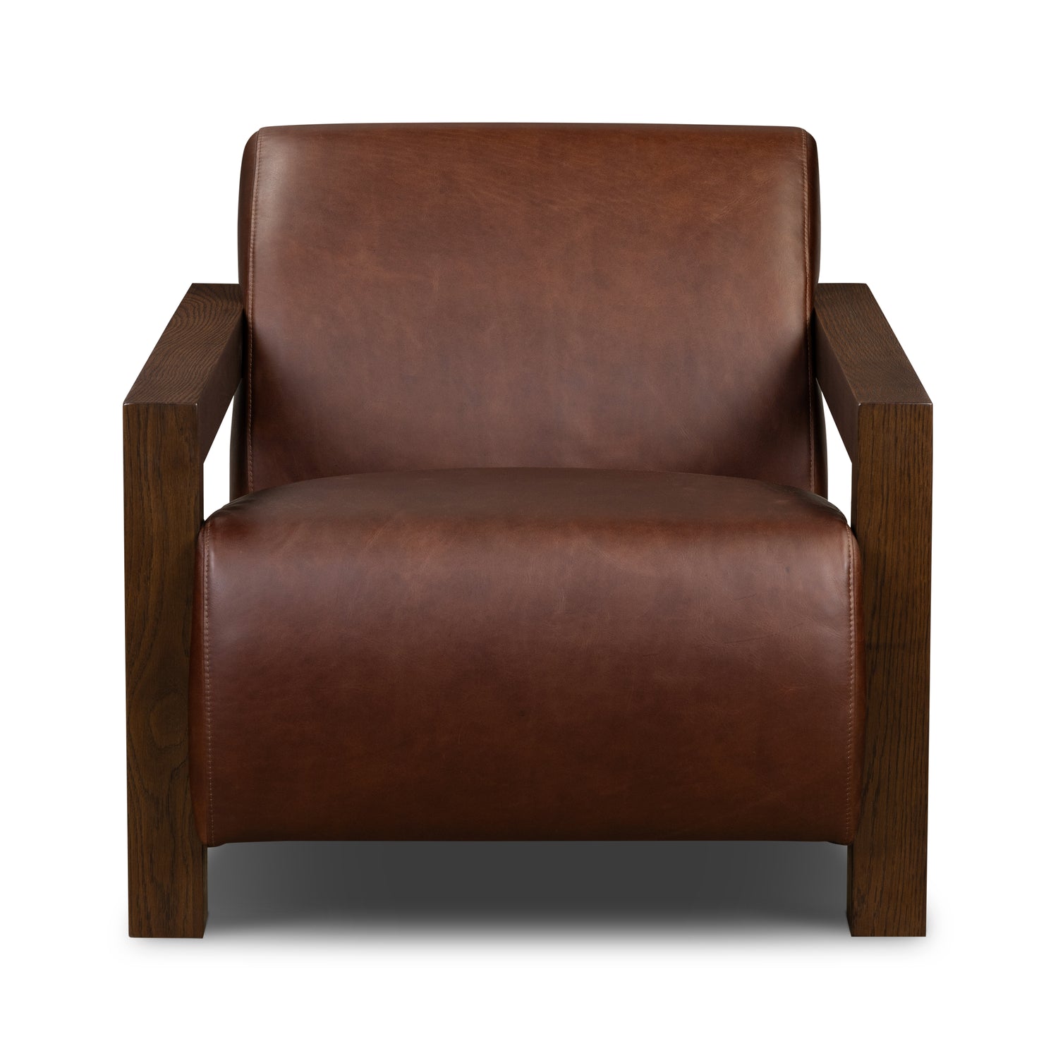 Giza Leather Lounge Chair | Oscuro Brown | Set of 2 