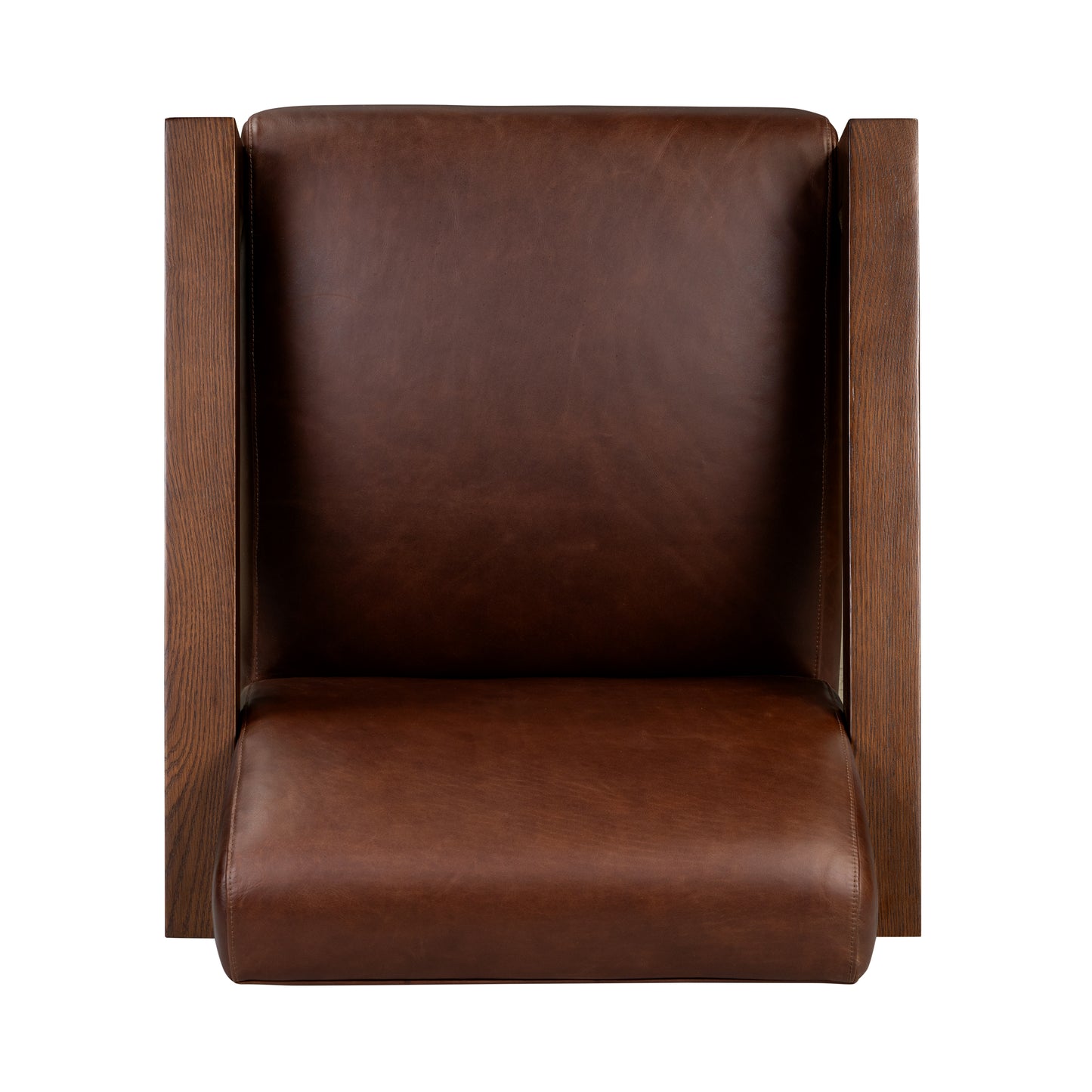 Giza Leather Lounge Chair | Oscuro Brown | Single