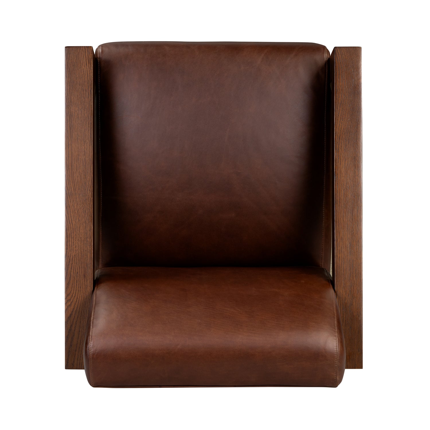 Giza Leather Lounge Chair | Oscuro Brown | Single 