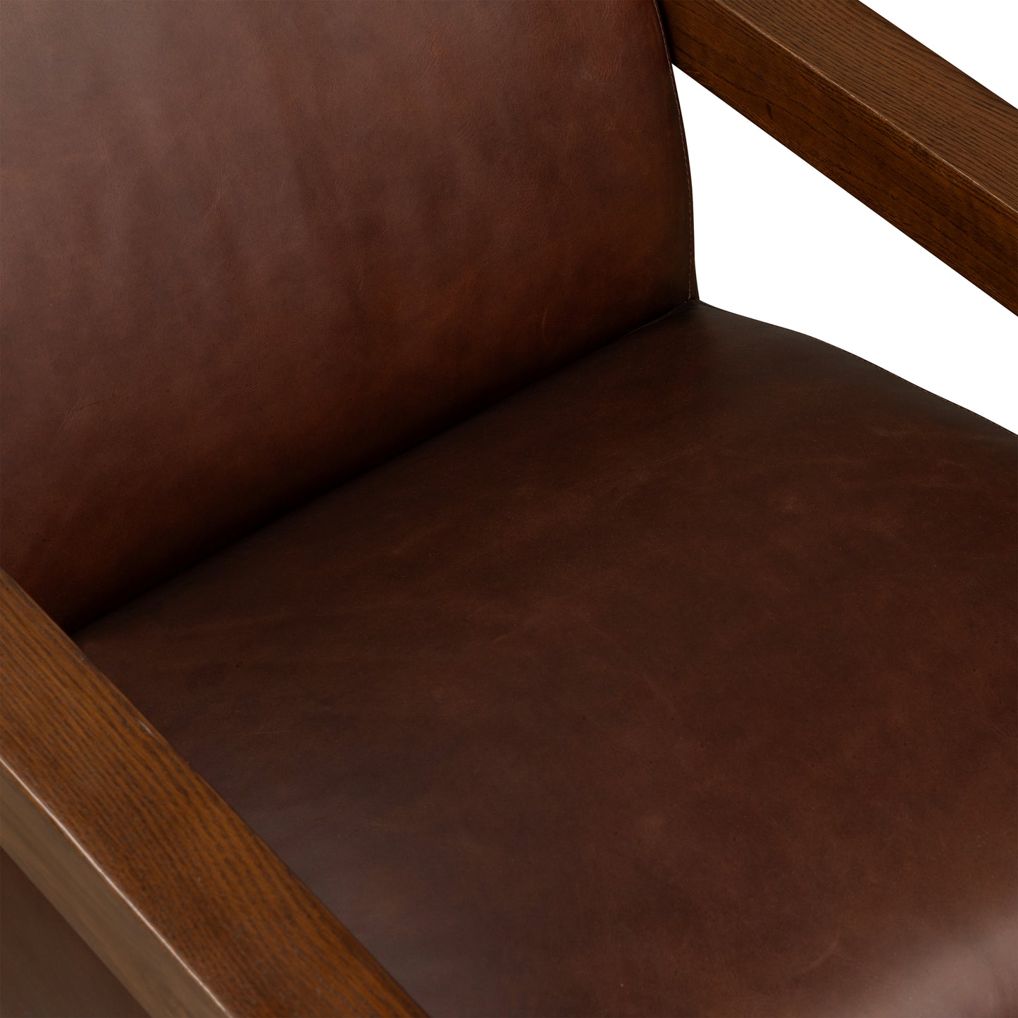 Giza Leather Lounge Chair | Oscuro Brown | Single