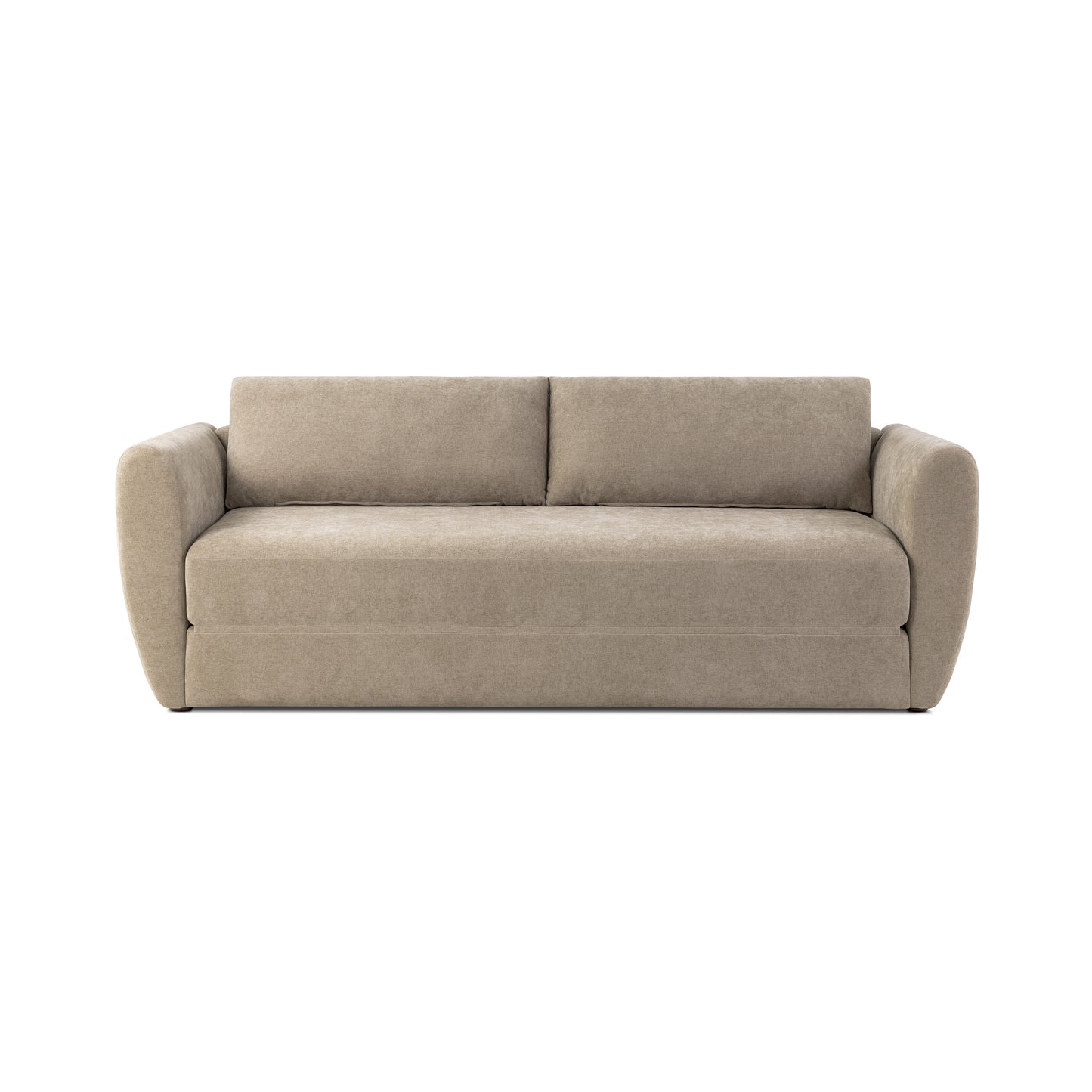 Matera 92" Sleeper Sofa Bed with Storage Compartment | Drift Brown