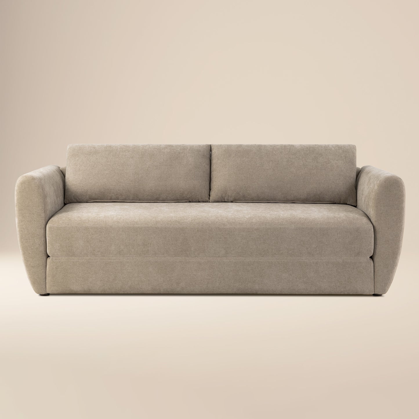 Matera 92" Sleeper Sofa Bed with Storage Compartment | Drift Brown