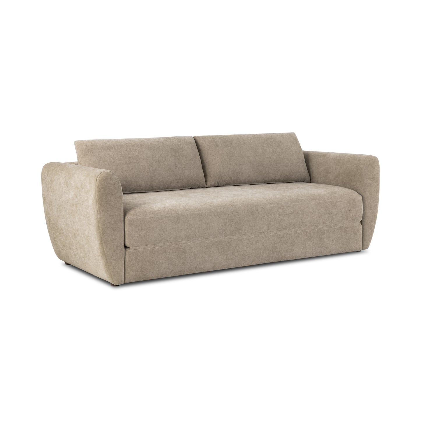 Matera 92" Sleeper Sofa Bed with Storage Compartment | Drift Brown