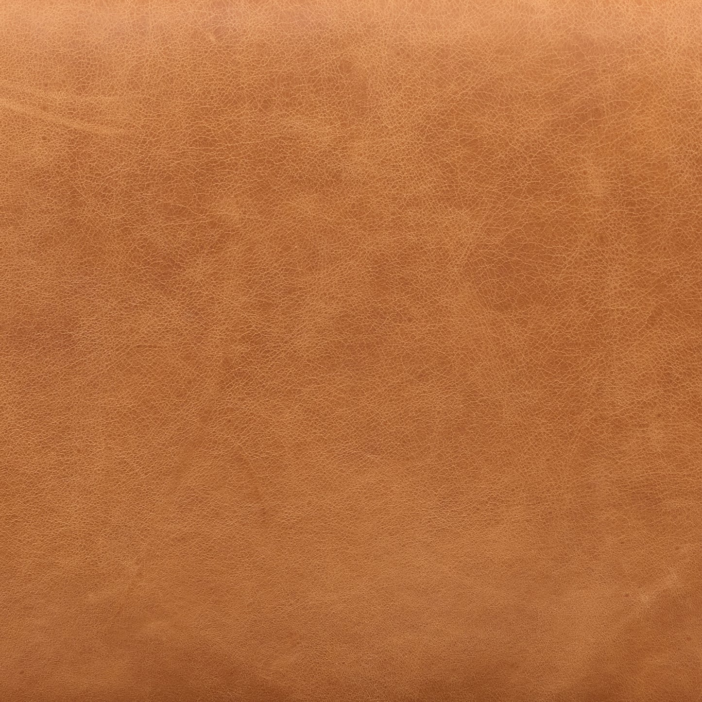 Jarmo Leather Ottoman with Walnut Table | Saddle Tan
