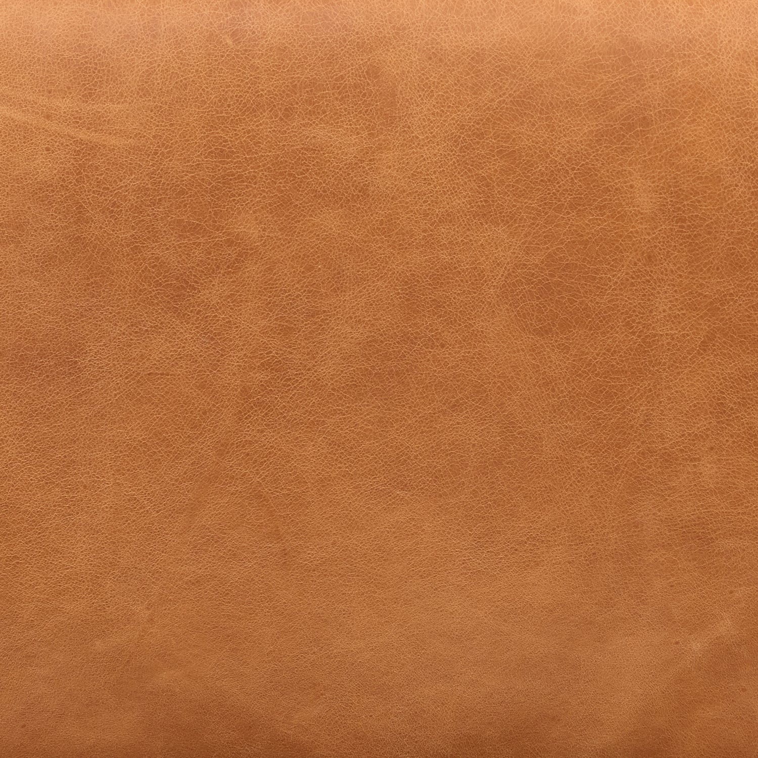 Jarmo Leather Ottoman with Walnut Table | Saddle Tan 