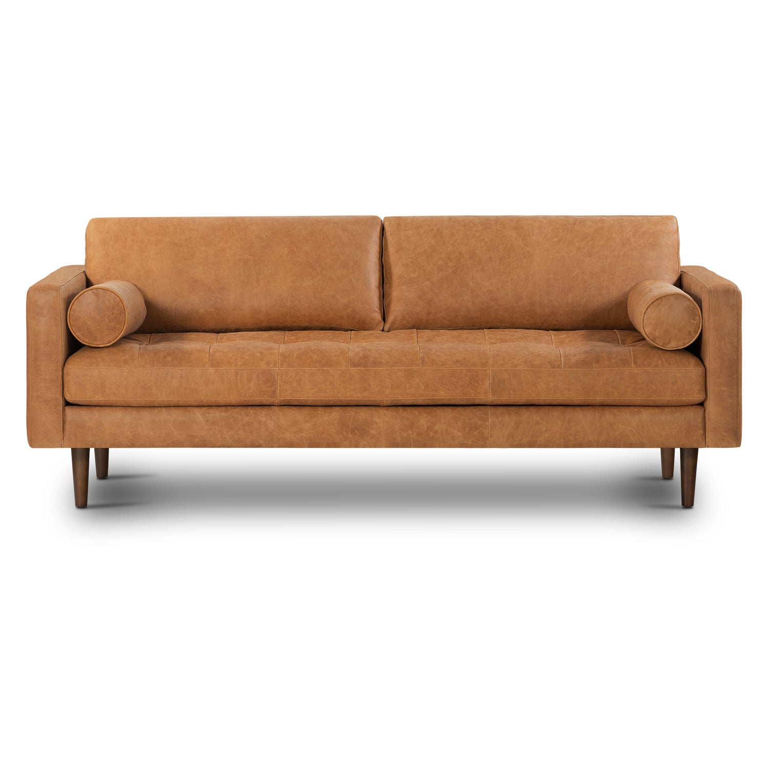 Napa 88.5” Leather Sofa | Cognac Tan 
