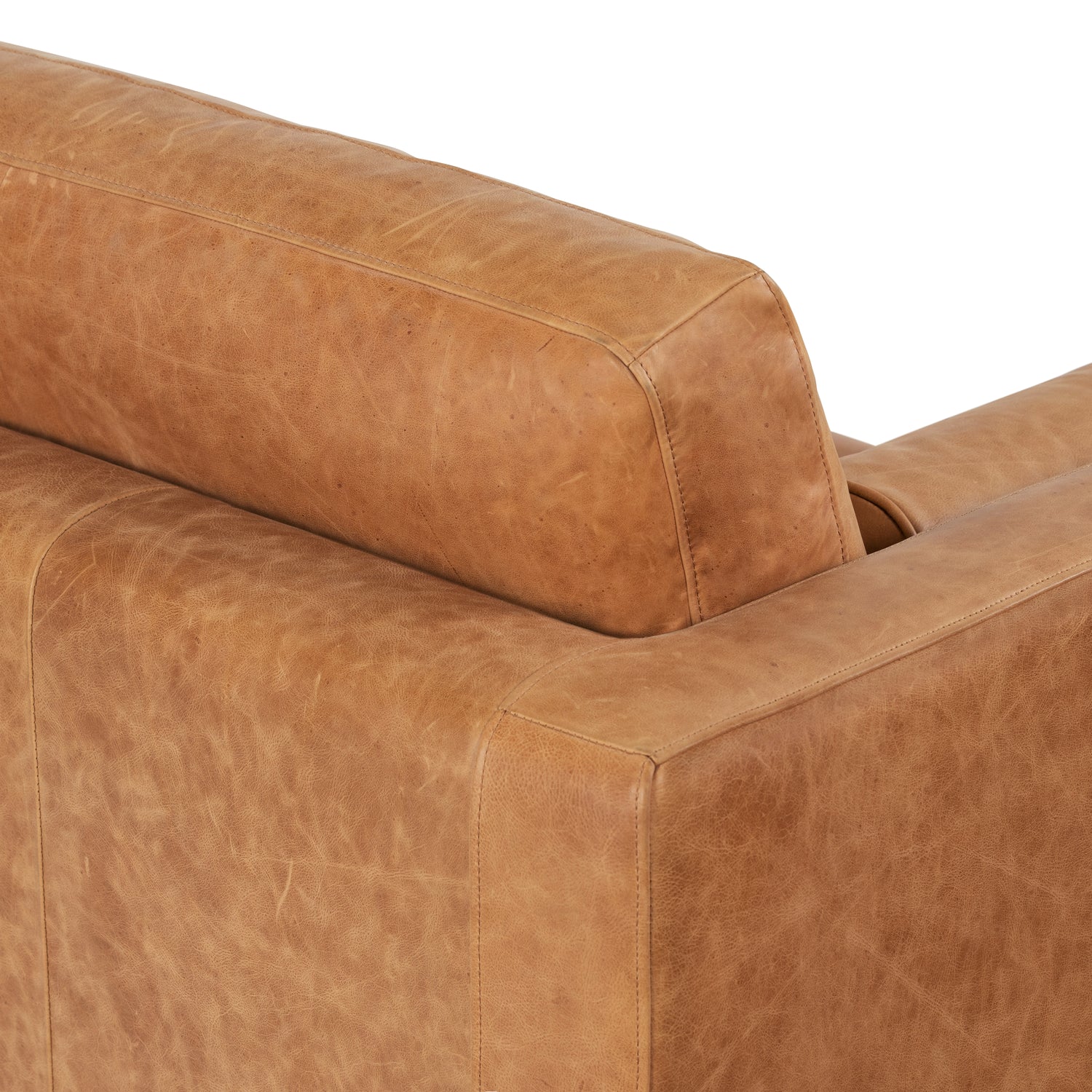 Napa 88.5” Leather Sofa | Cognac Tan 