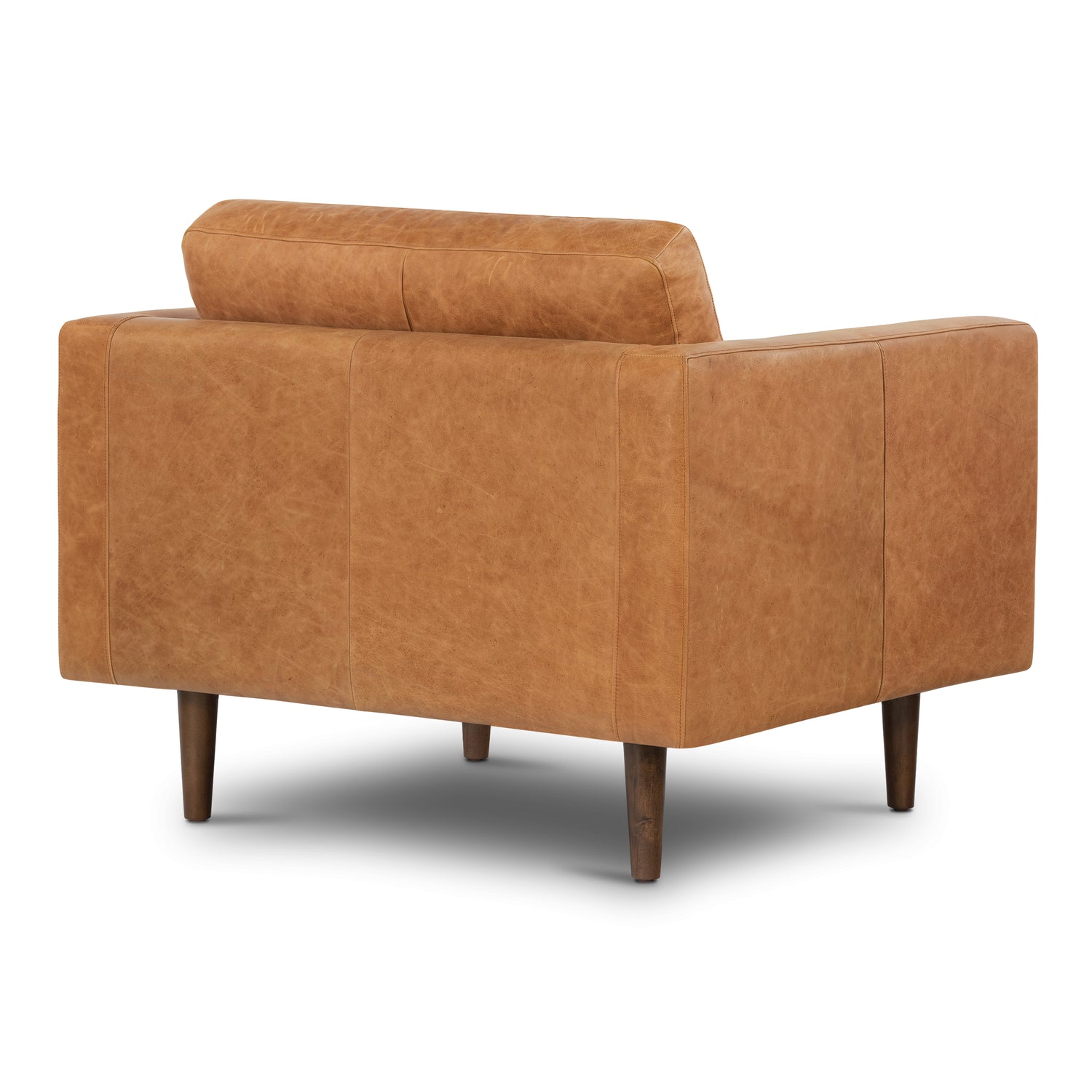 Napa Leather Lounge Chair | Cognac Tan | Single 