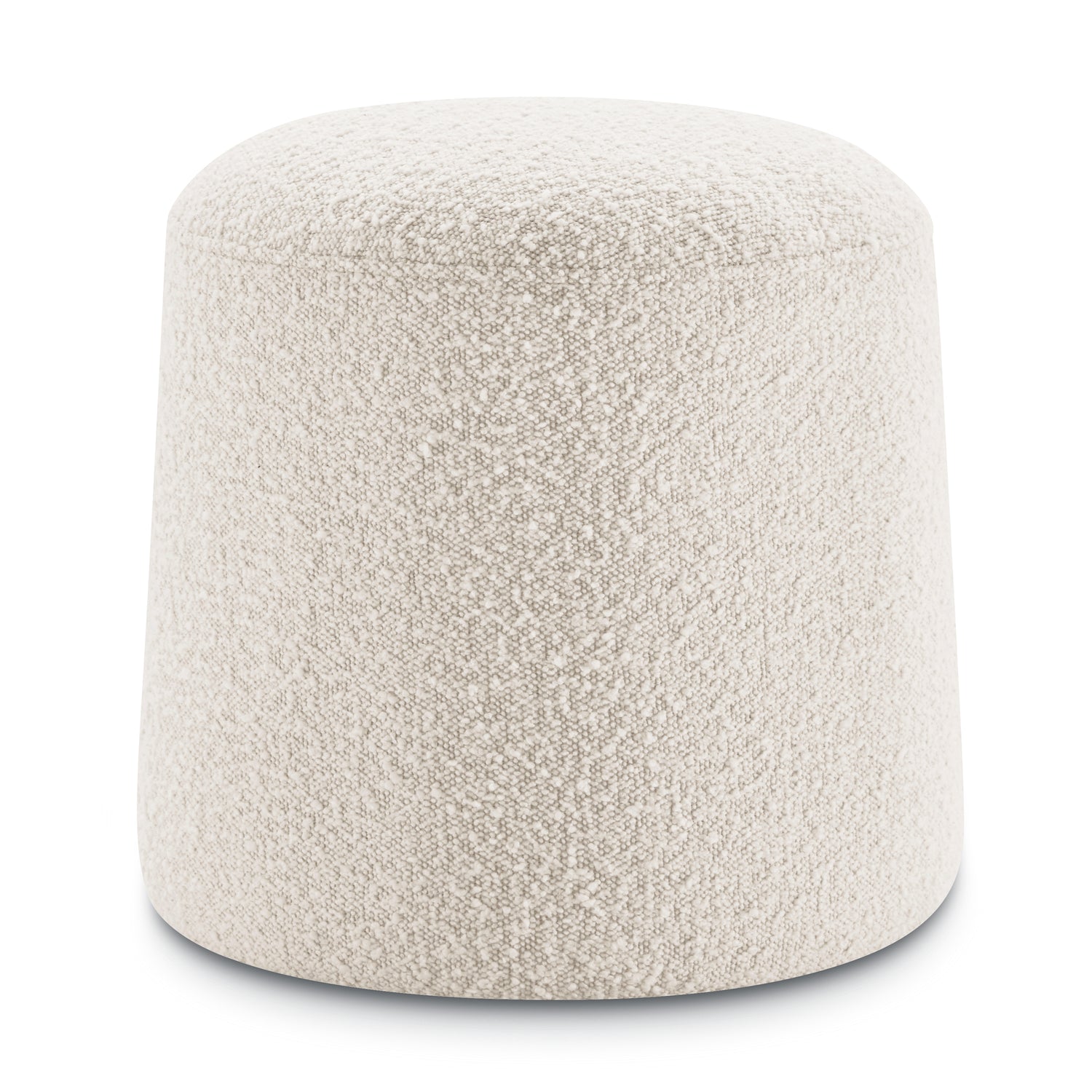 Basel Ottoman | Crema White Boucle 