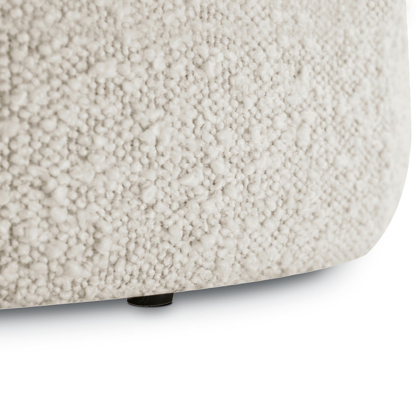 Basel Ottoman | Crema White Boucle