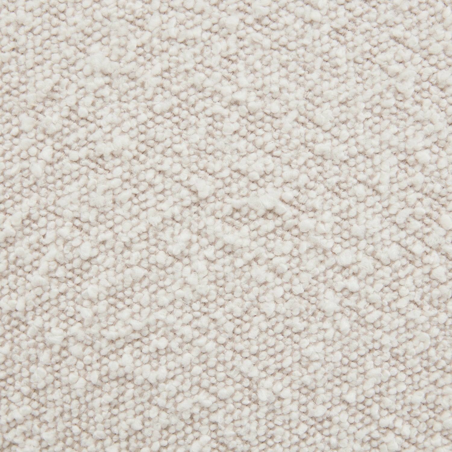 Basel Ottoman | Crema White Boucle 