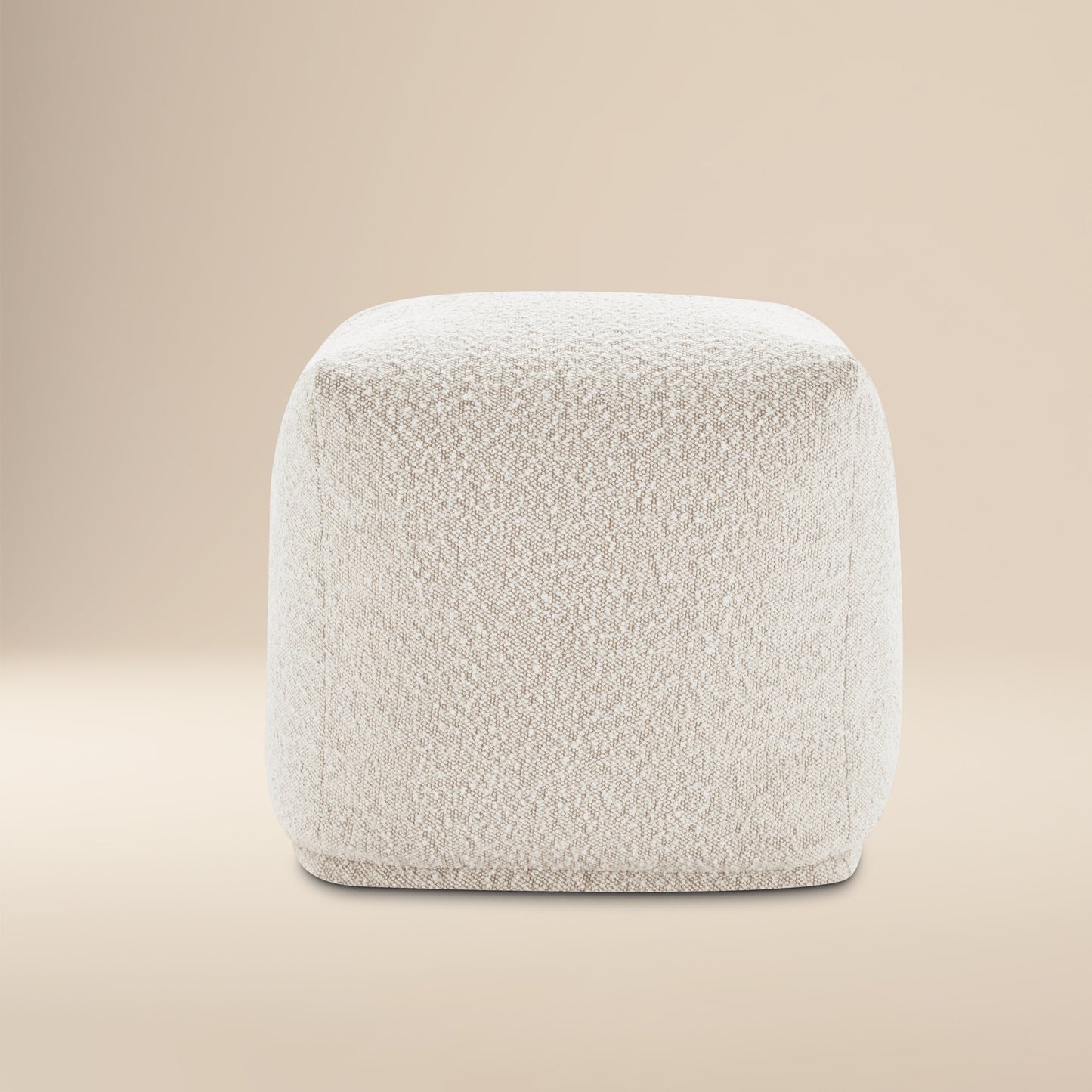 Metz Pouf | Froth White Boucle