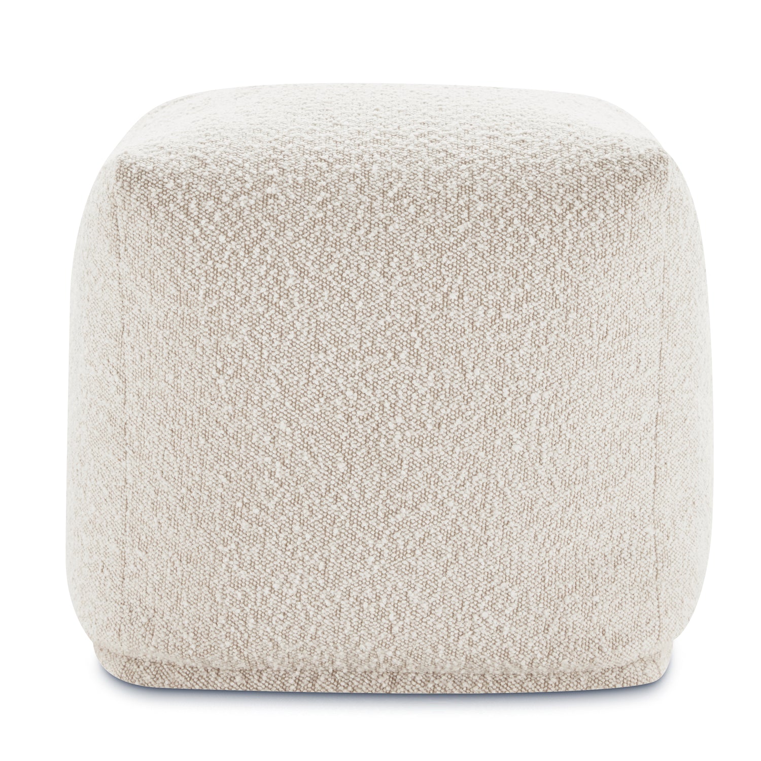 Metz Pouf | Froth White Boucle 