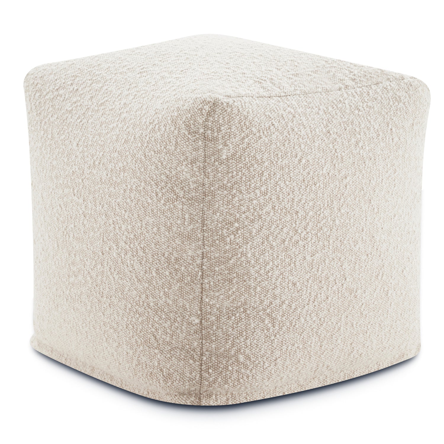 Metz Pouf | Froth White Boucle 
