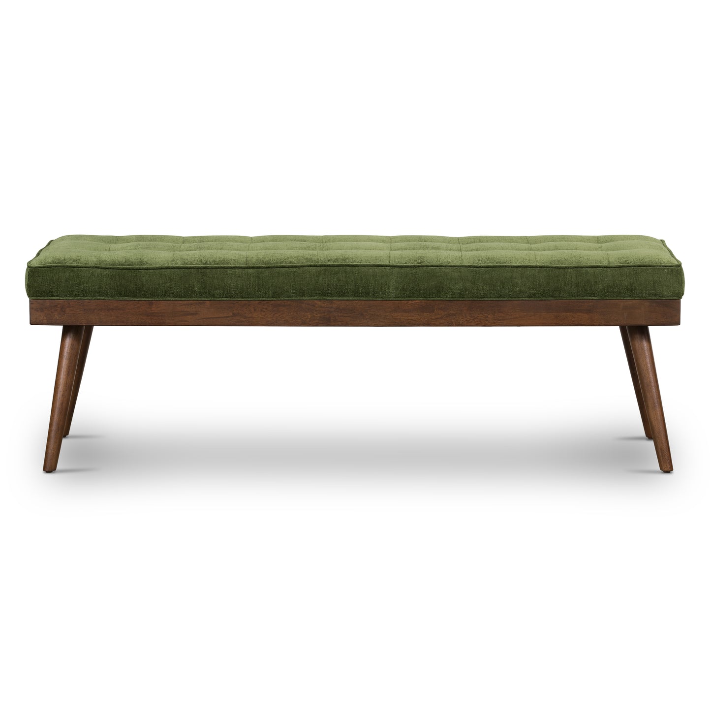 Luca Fabric Bench | Distressed Green