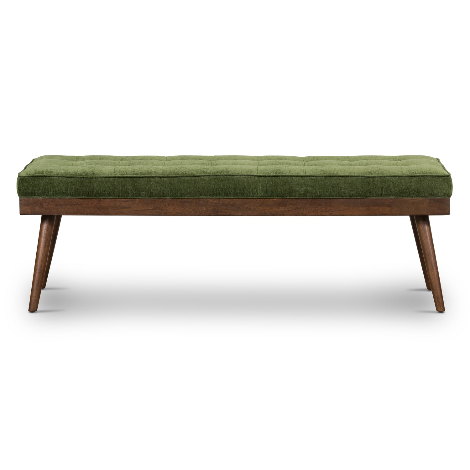 Luca Fabric Bench | Distressed Green 