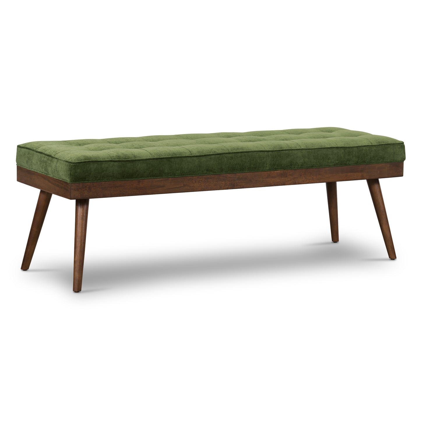 Luca Fabric Bench | Distressed Green
