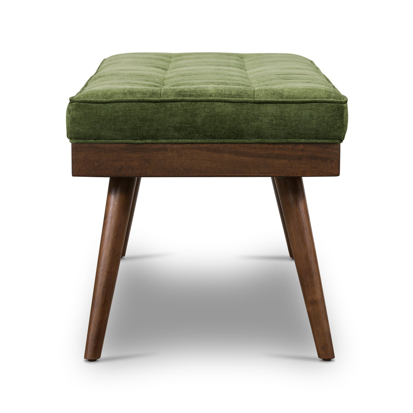 Luca Fabric Bench | Distressed Green
