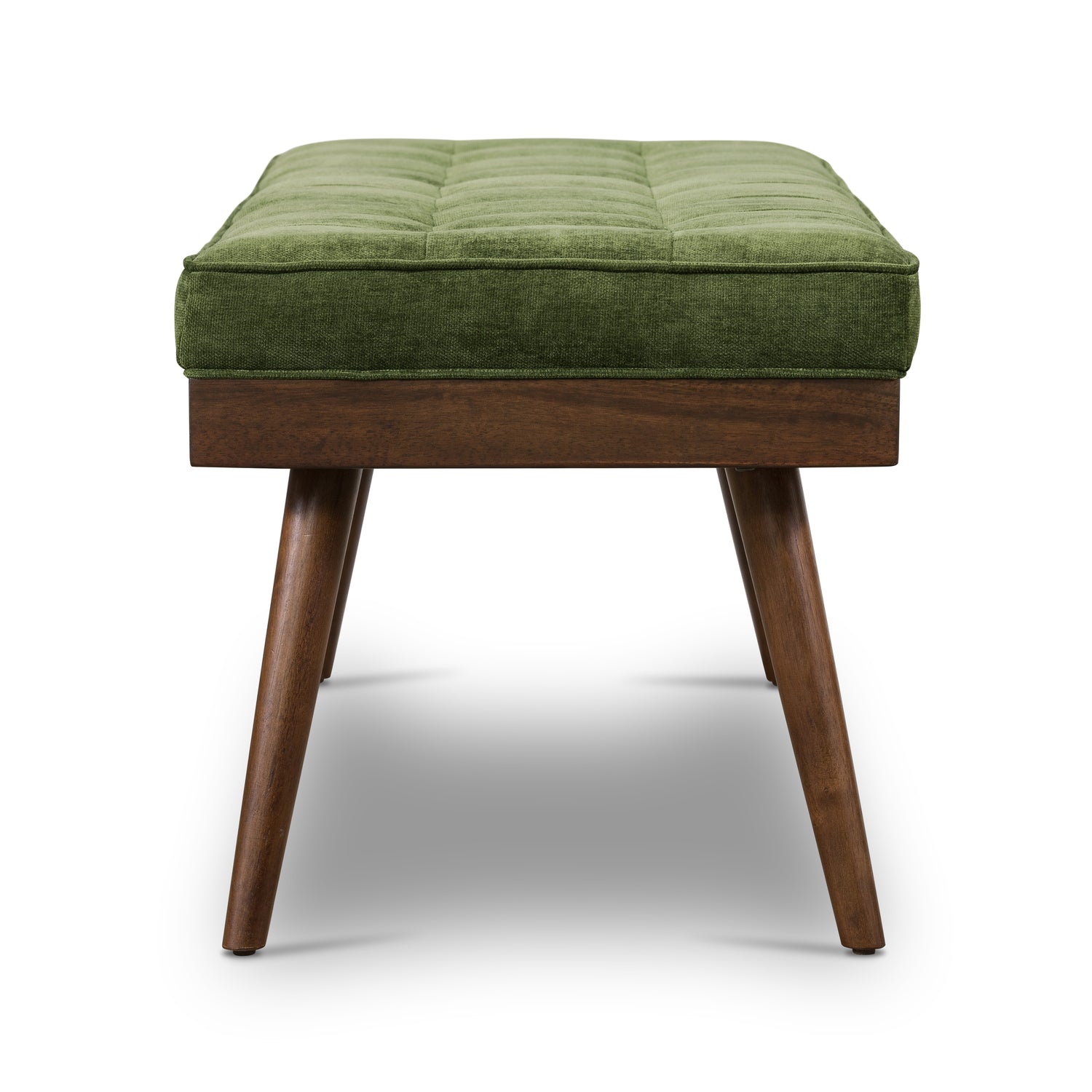 Luca Fabric Bench | Distressed Green 
