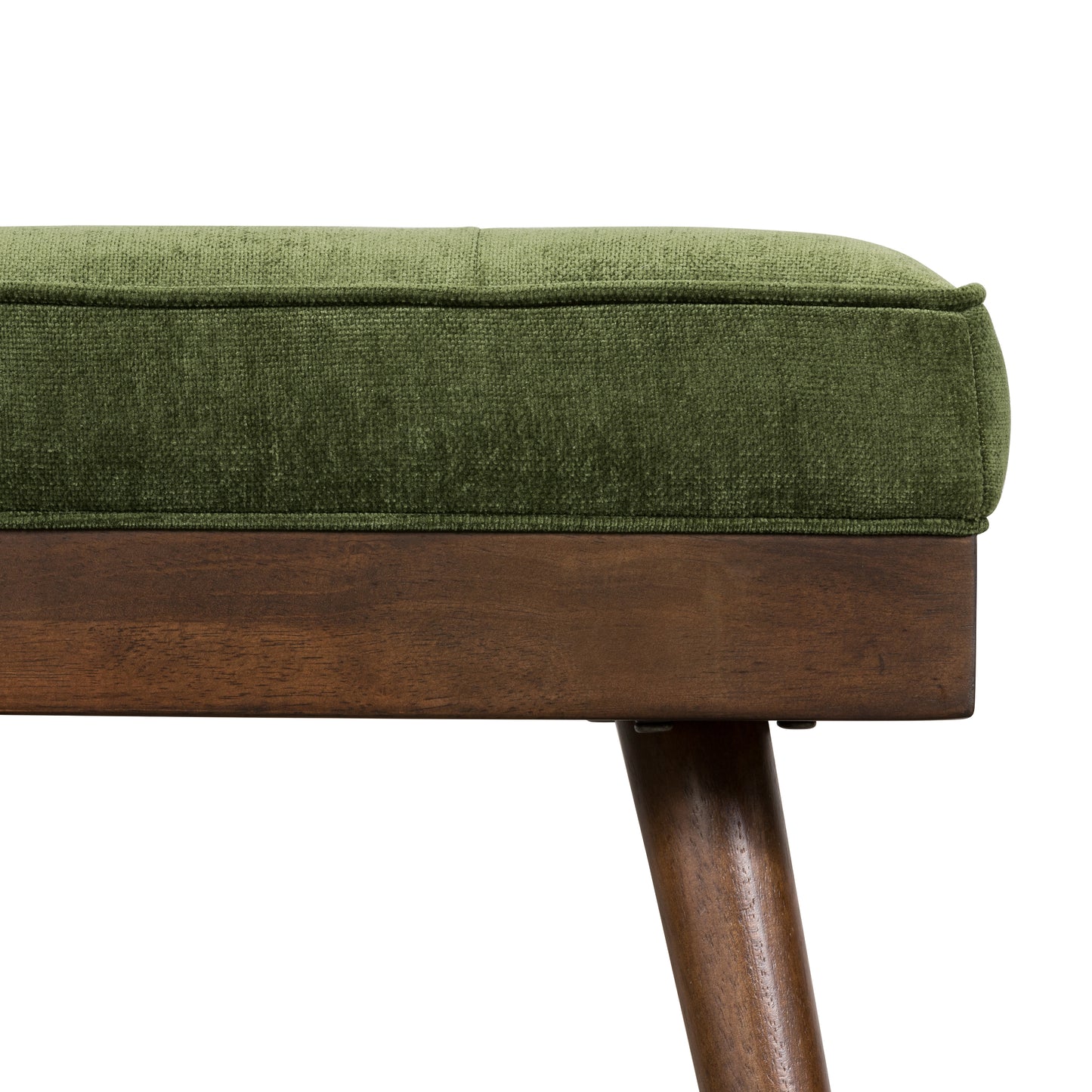 Luca Fabric Bench | Distressed Green