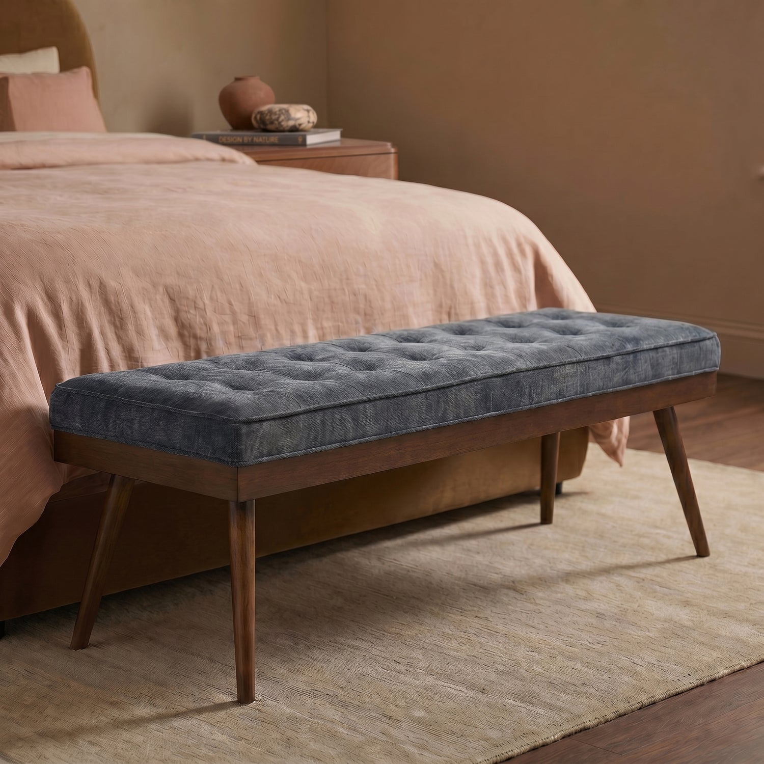 Luca Fabric Bench | Boreal Blue lifestyle_image