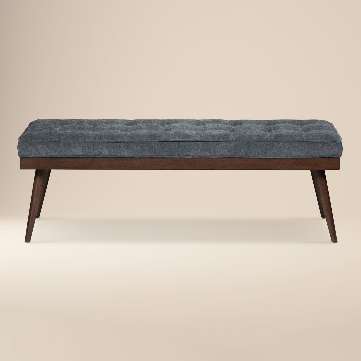 Luca Fabric Bench | Boreal Blue 