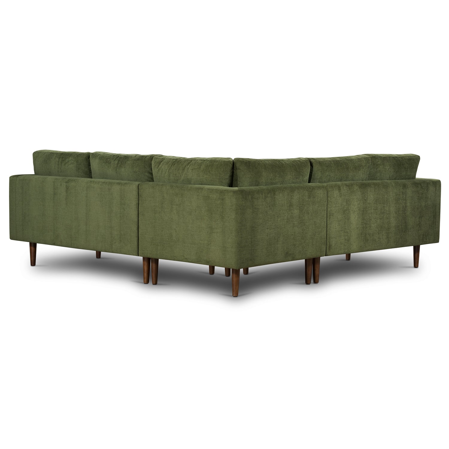 Napa Velvet Corner Sectional Sofa | Distressed Green 