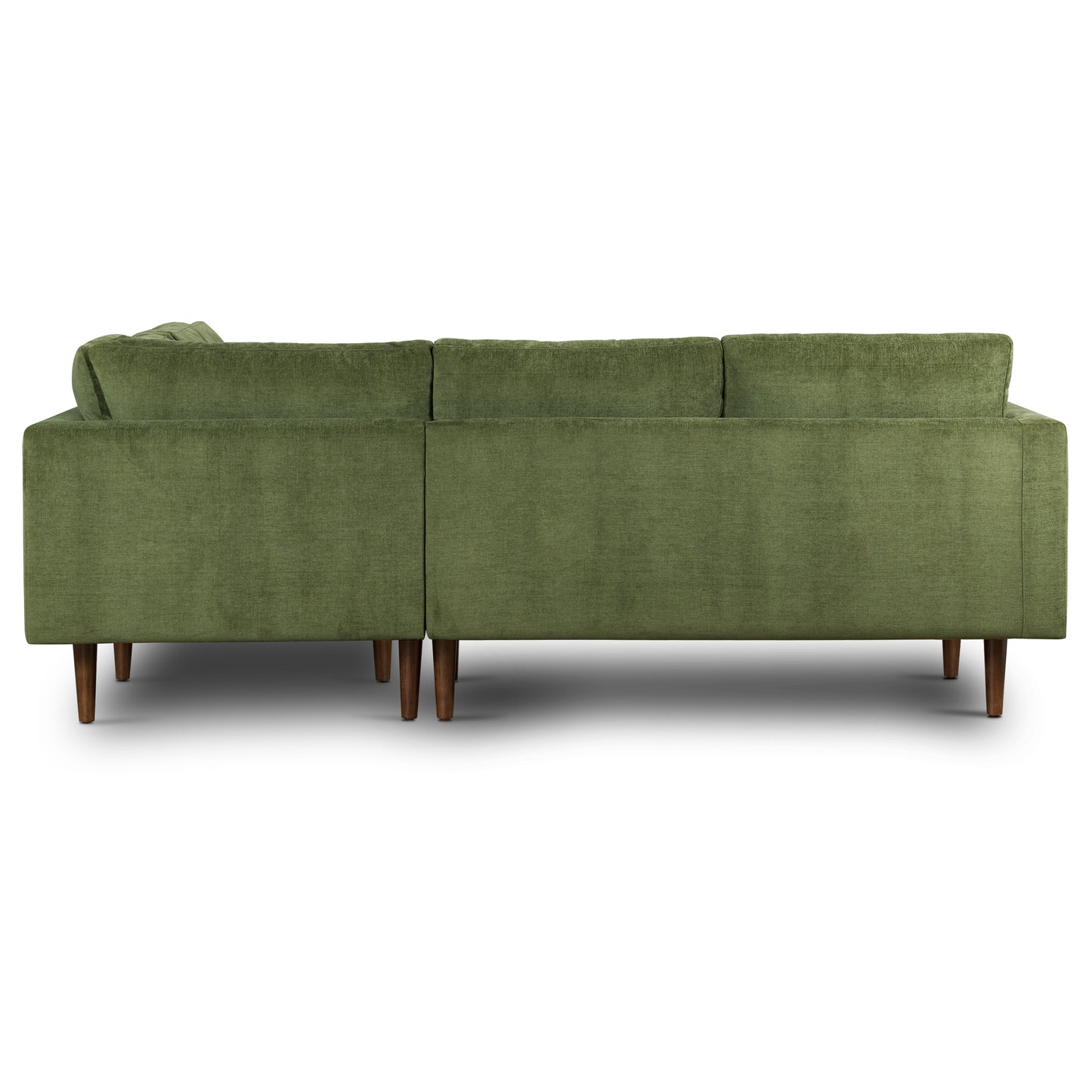 Napa Velvet Corner Sectional Sofa | Distressed Green