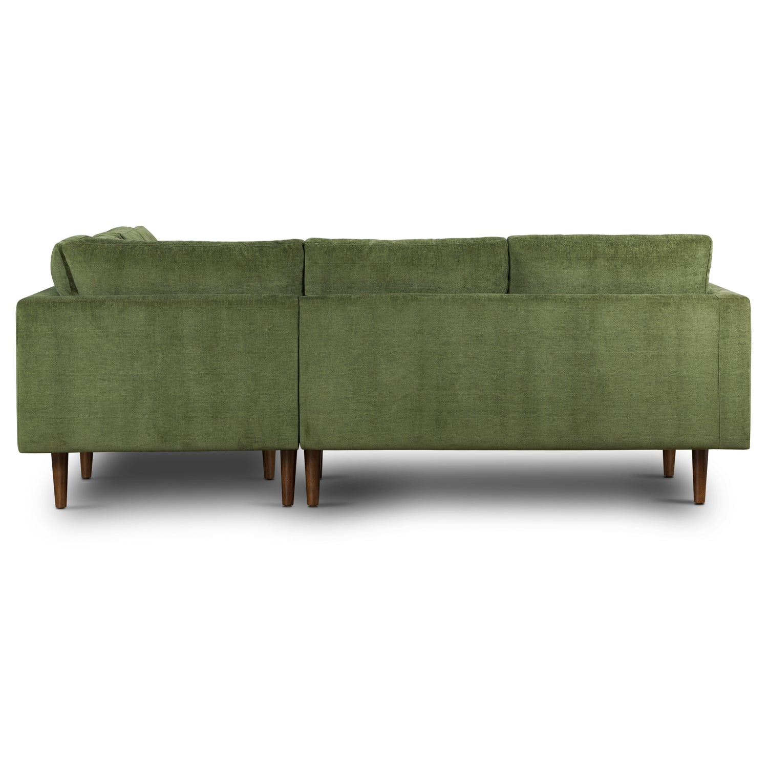 Napa Velvet Corner Sectional Sofa | Distressed Green 