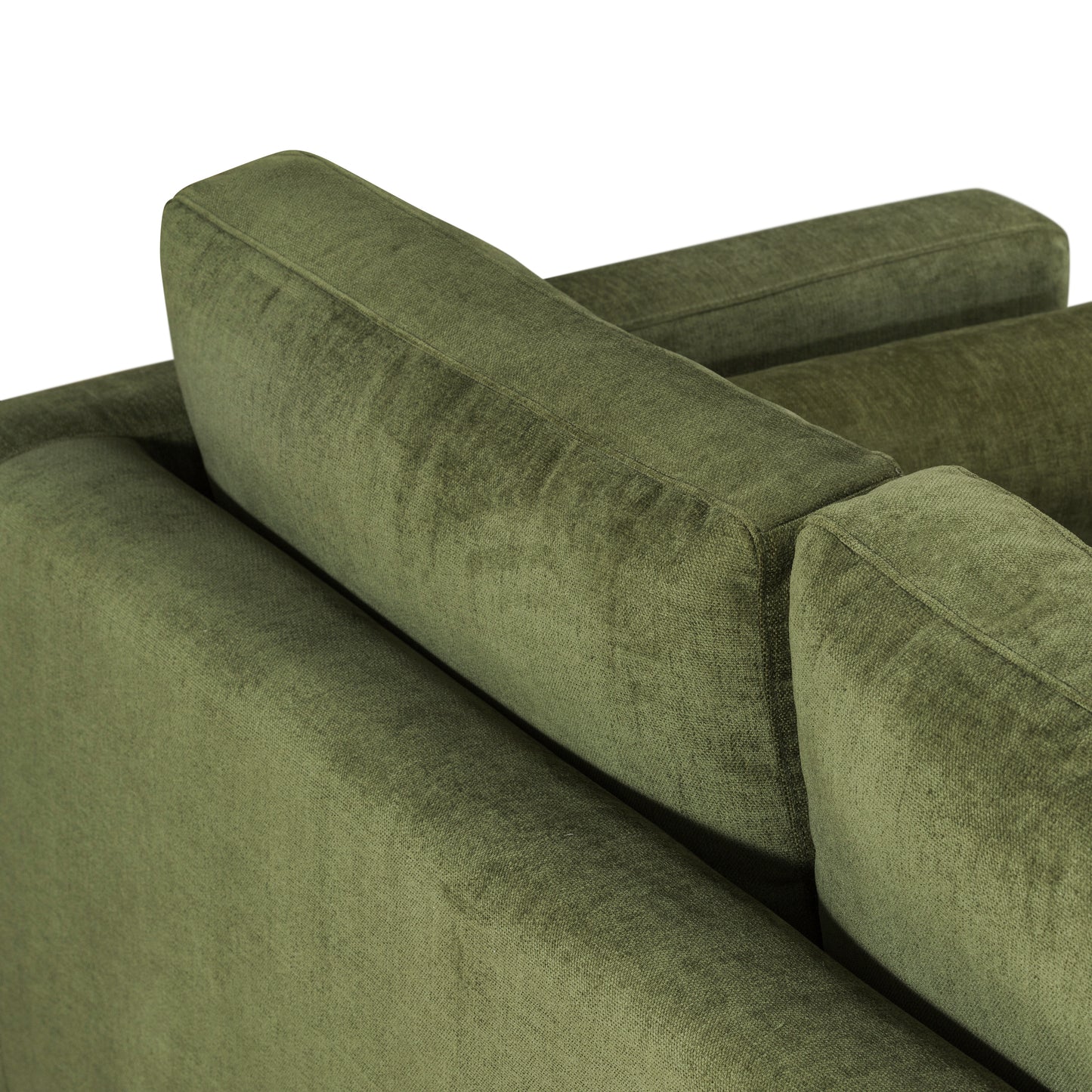 Napa Velvet Corner Sectional Sofa | Distressed Green