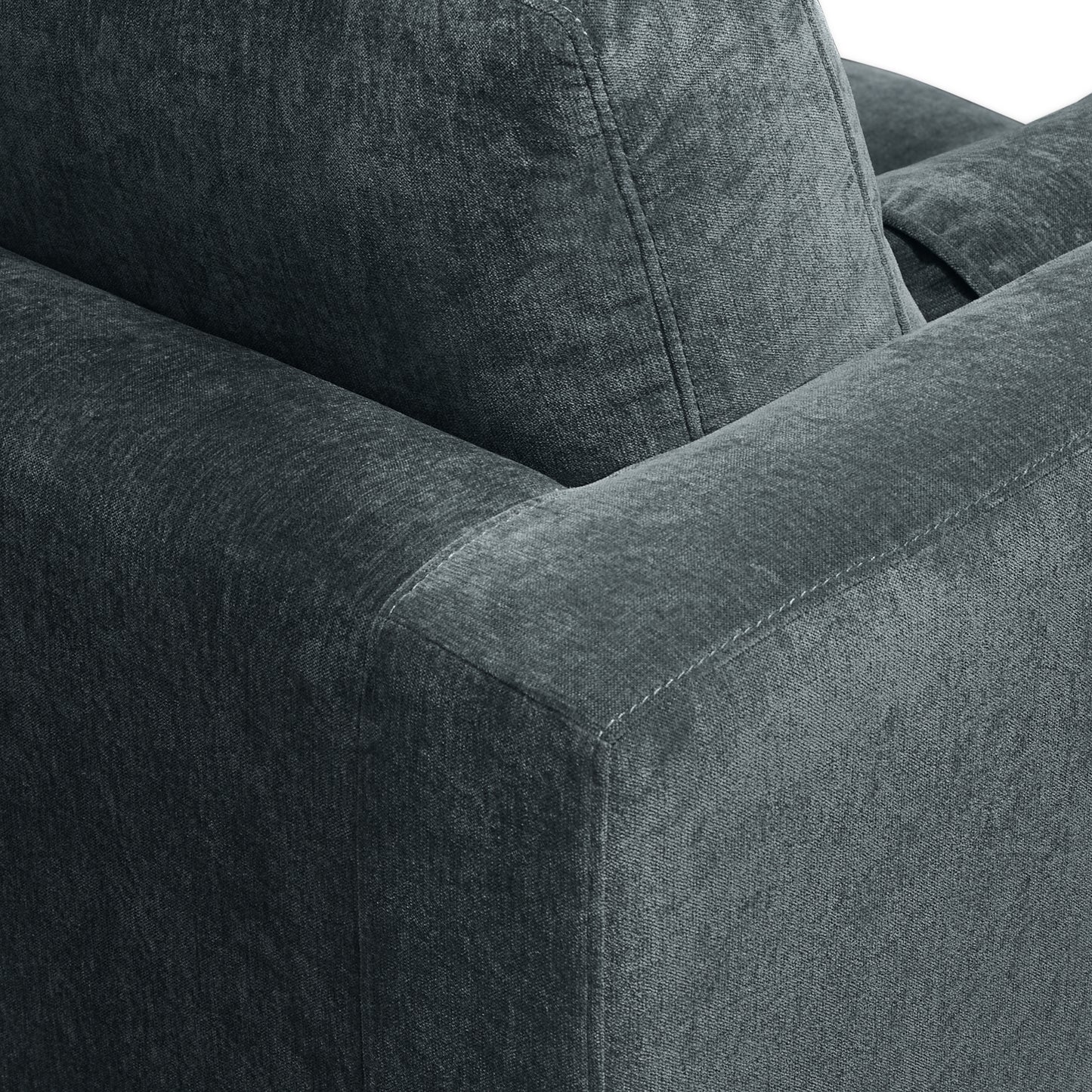 Napa Velvet Corner Sectional Sofa | Boreal Blue