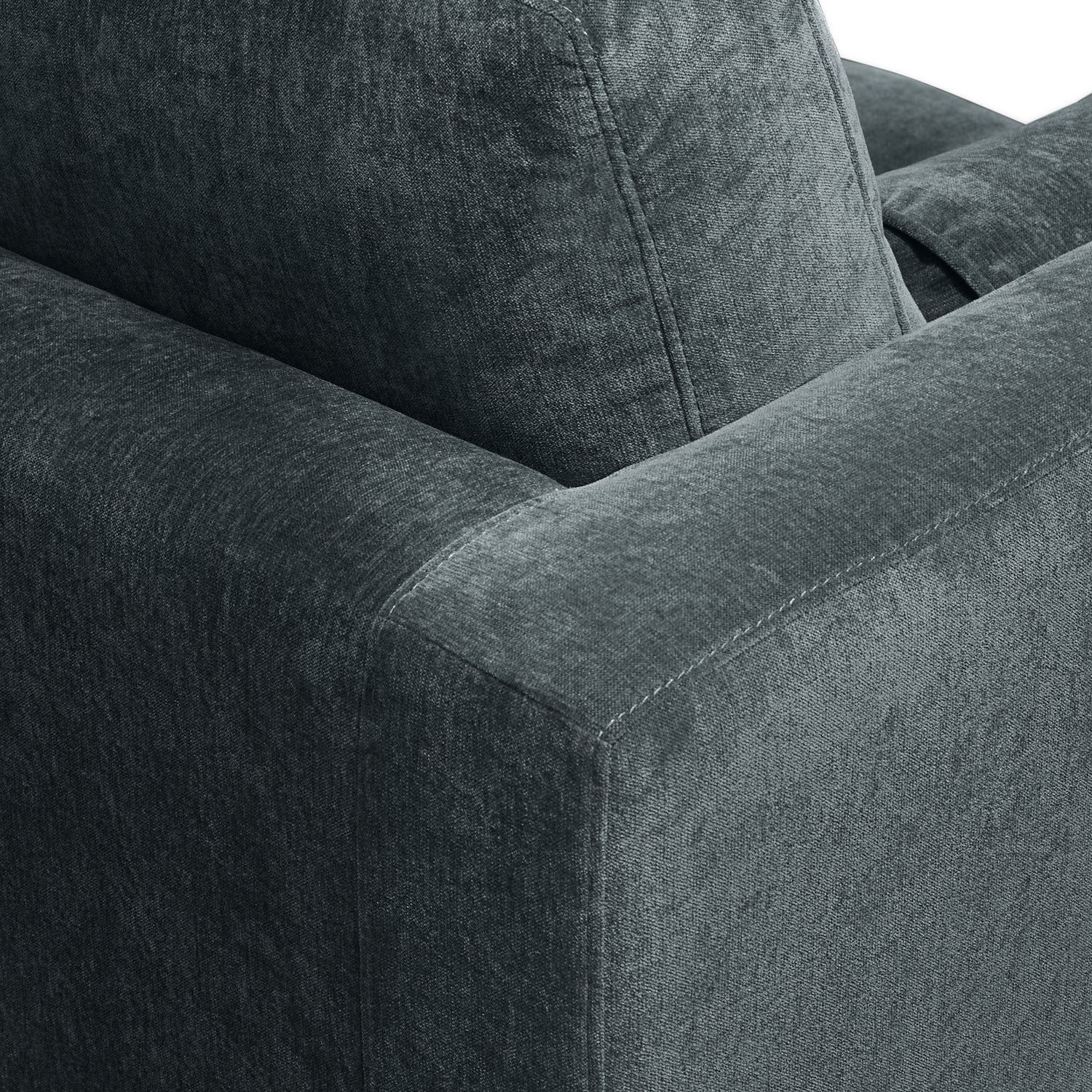 Napa Velvet Corner Sectional Sofa | Boreal Blue 