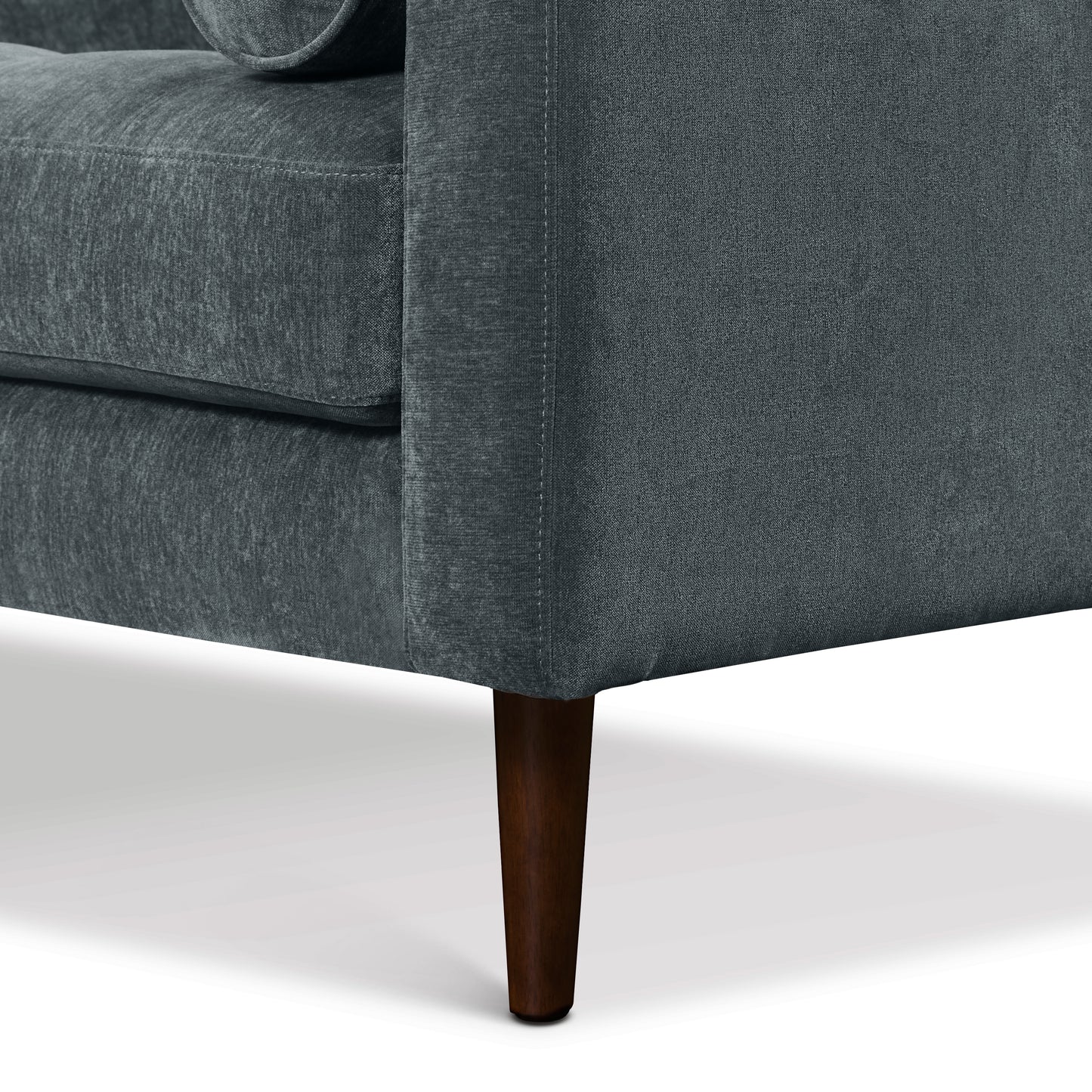 Napa Velvet Corner Sectional Sofa | Boreal Blue