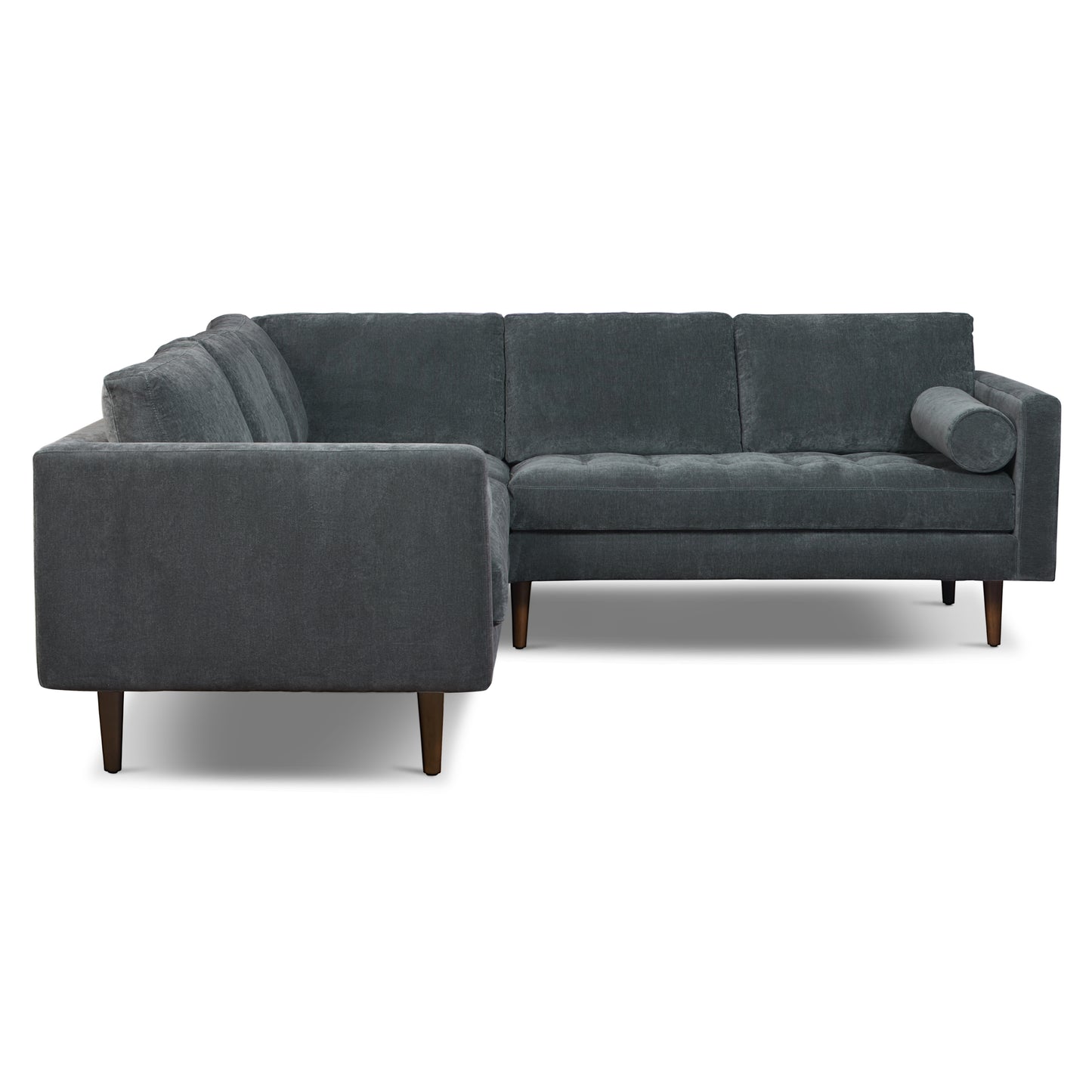 Napa Velvet Corner Sectional Sofa | Boreal Blue