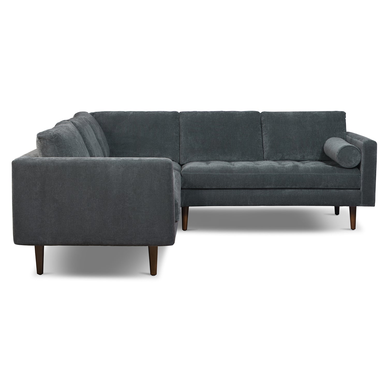 Napa Velvet Corner Sectional Sofa | Boreal Blue 