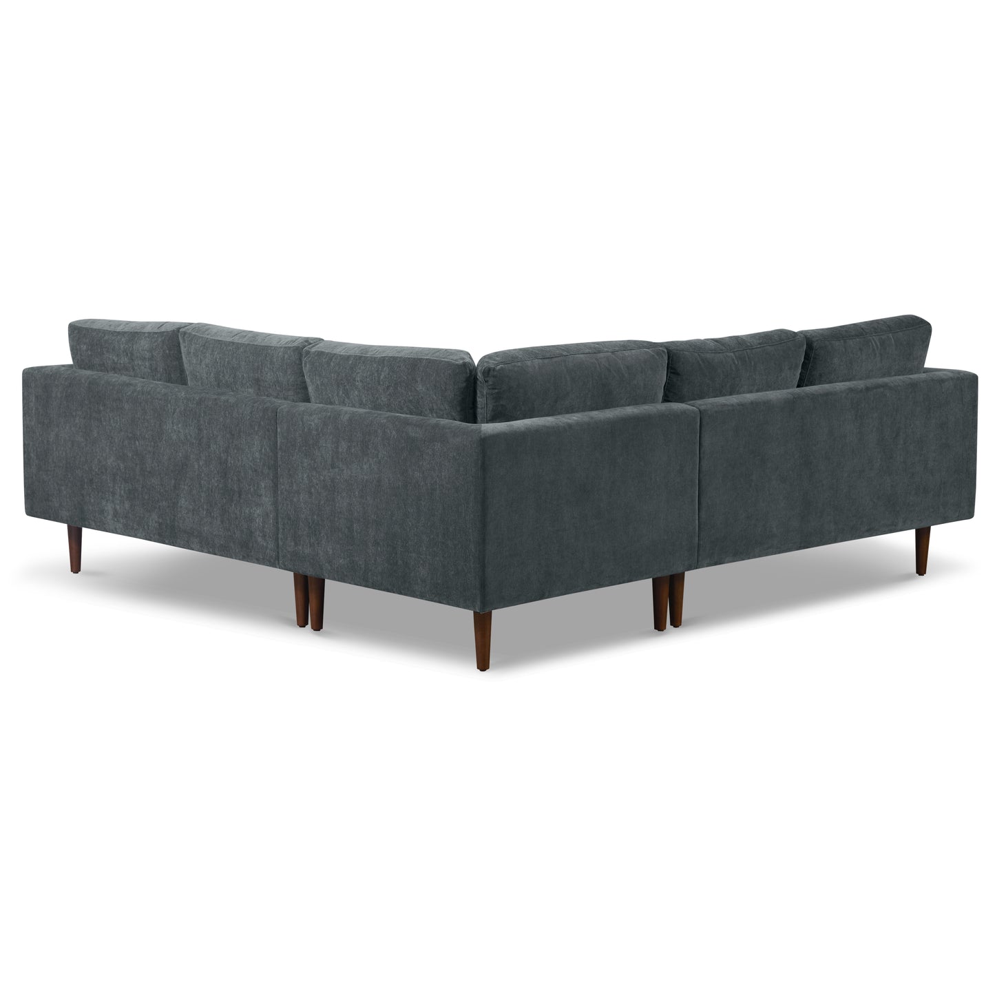 Napa Velvet Corner Sectional Sofa | Boreal Blue