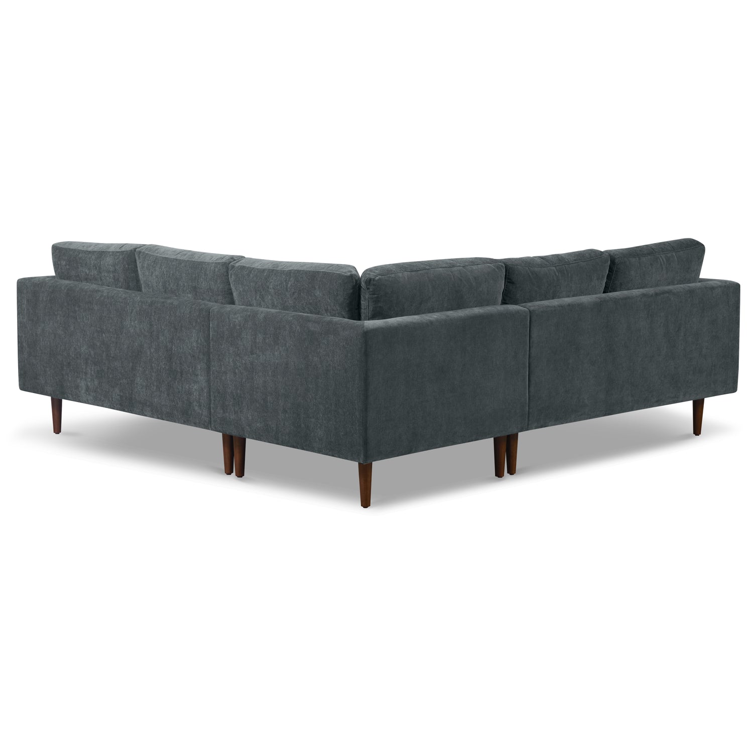 Napa Velvet Corner Sectional Sofa | Boreal Blue 