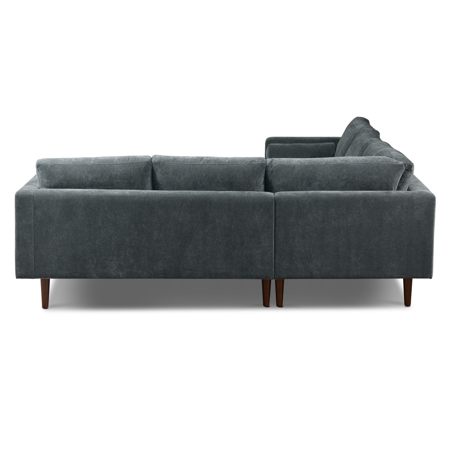 Napa Velvet Corner Sectional Sofa | Boreal Blue 