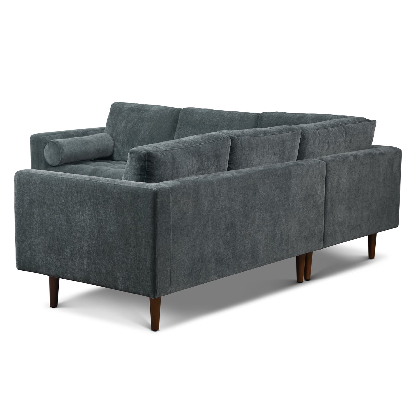 Napa Velvet Corner Sectional Sofa | Boreal Blue