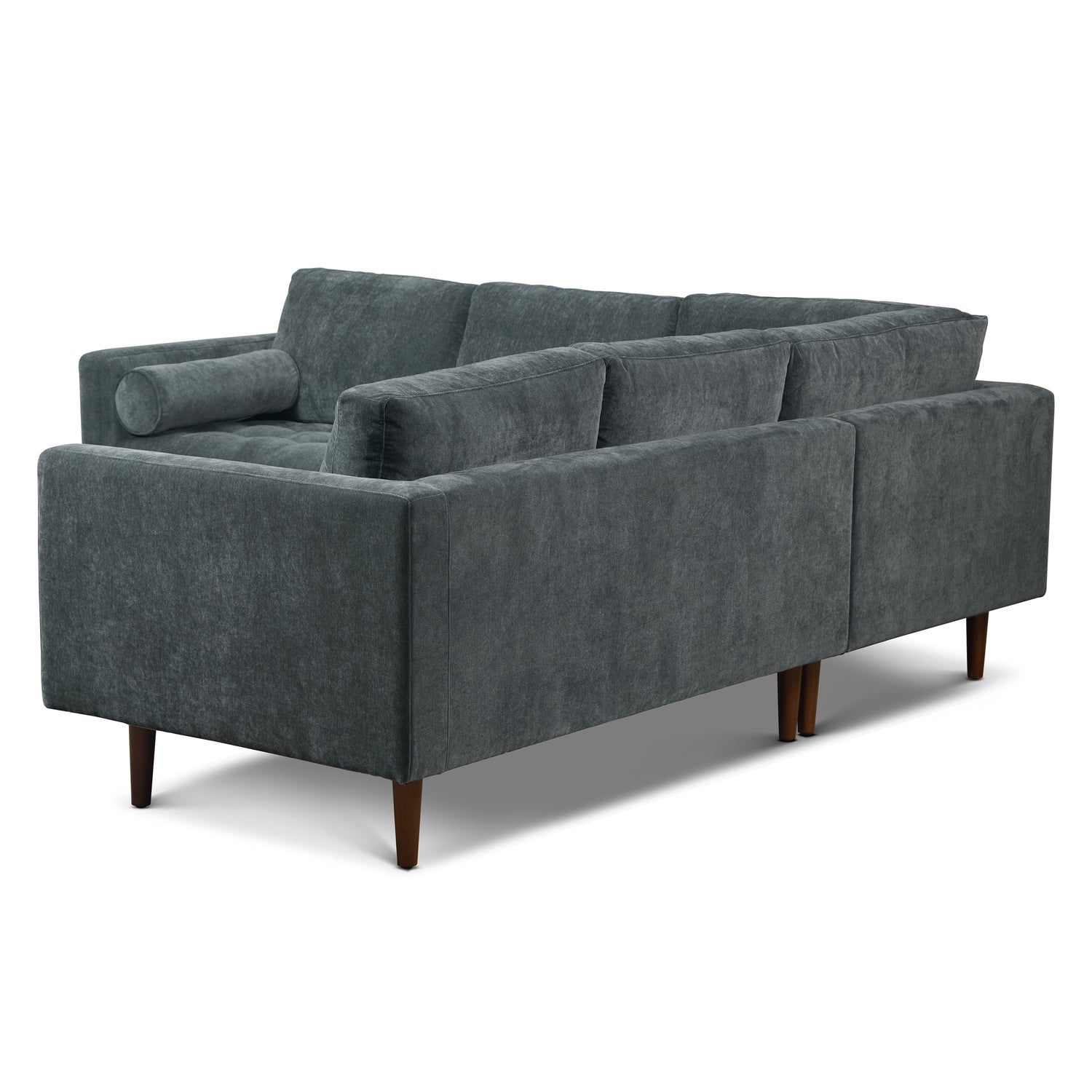 Napa Velvet Corner Sectional Sofa | Boreal Blue 
