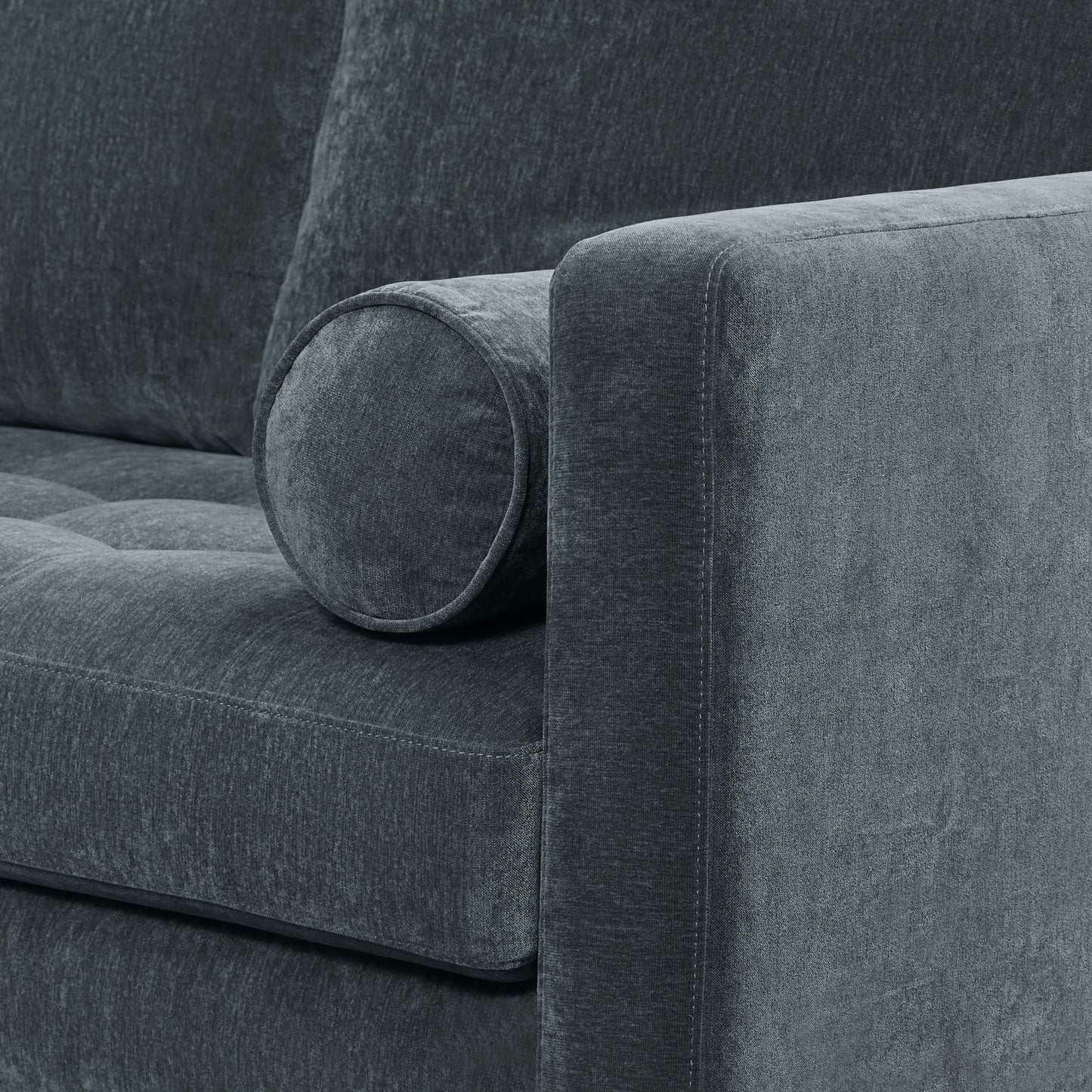 Napa Velvet Corner Sectional Sofa | Boreal Blue