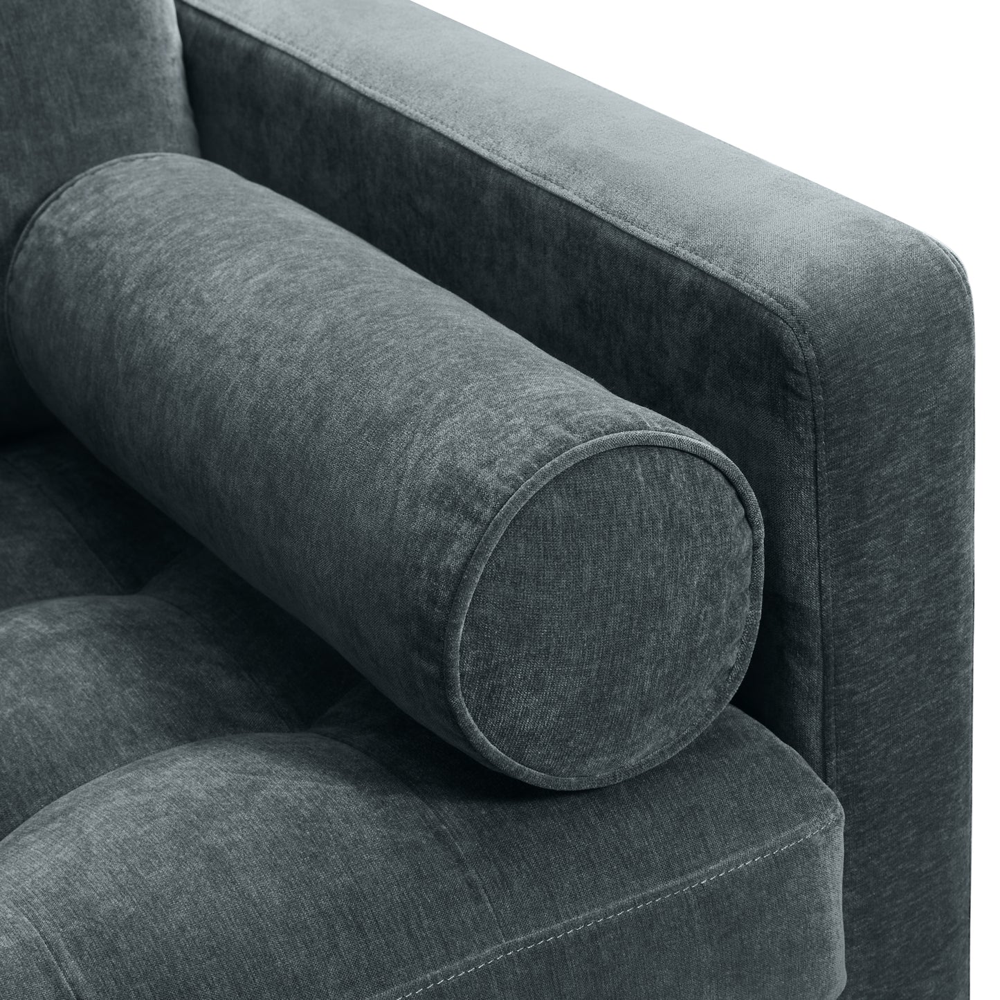 Napa Velvet Corner Sectional Sofa | Boreal Blue
