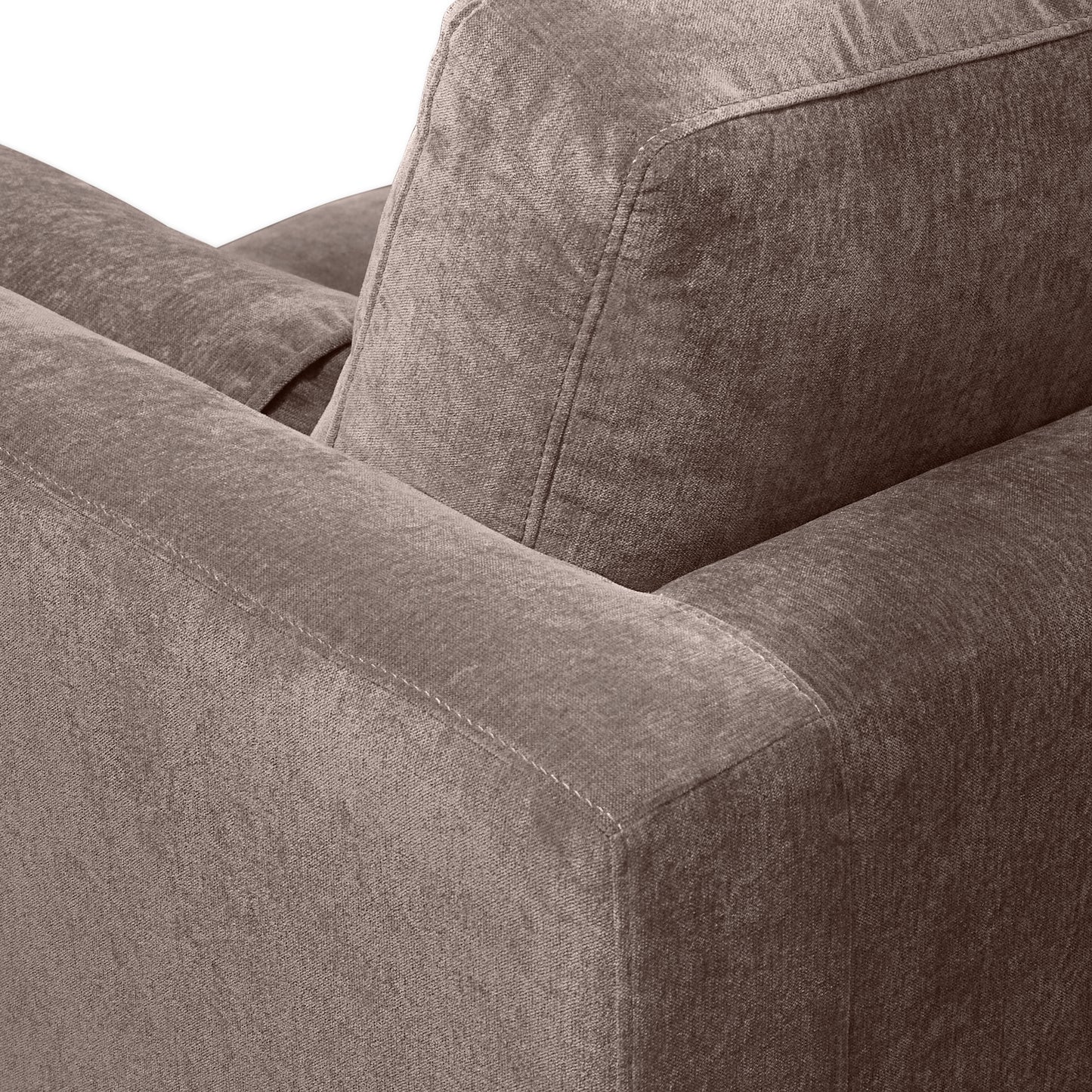 Napa Velvet Corner Sectional Sofa | Willow Brown